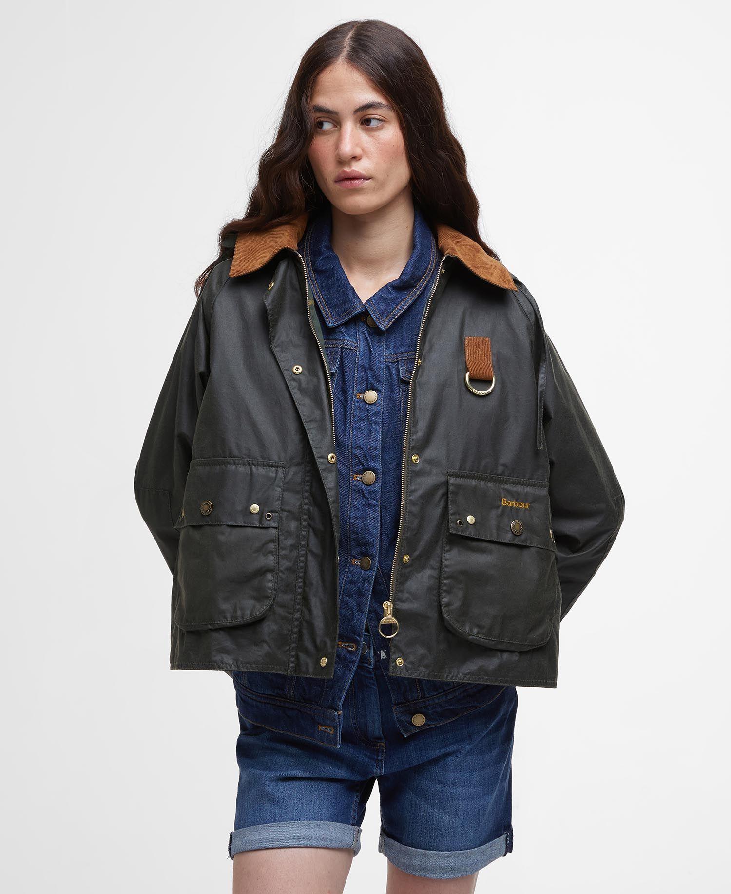 Erma Waxed Jacket Dark Olive