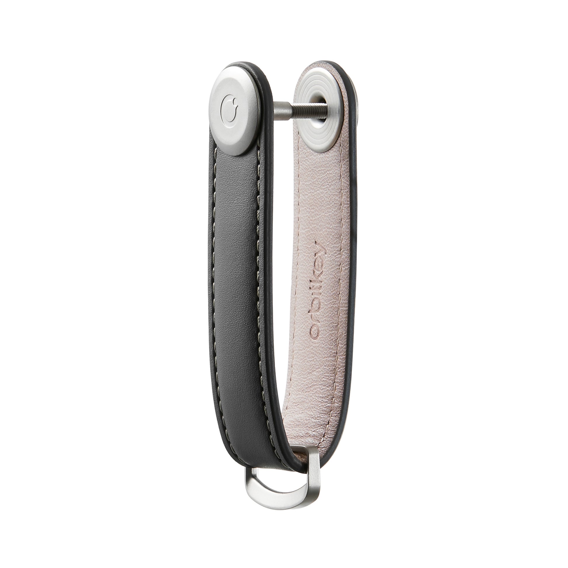 Leather Key Organiser Charcoal/Grey