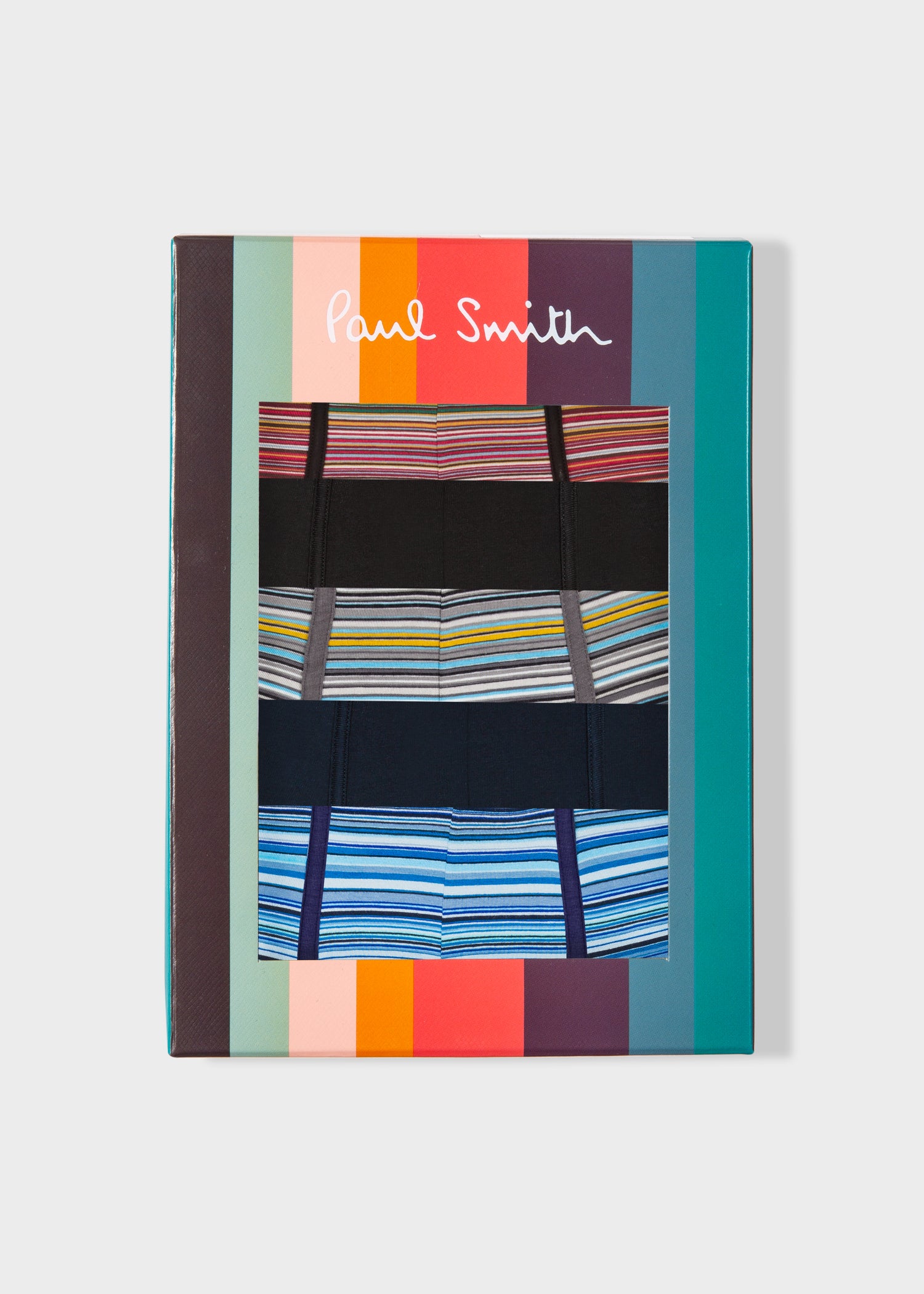 Signature Stripe and Plain 5 Pack Boxer Briefs