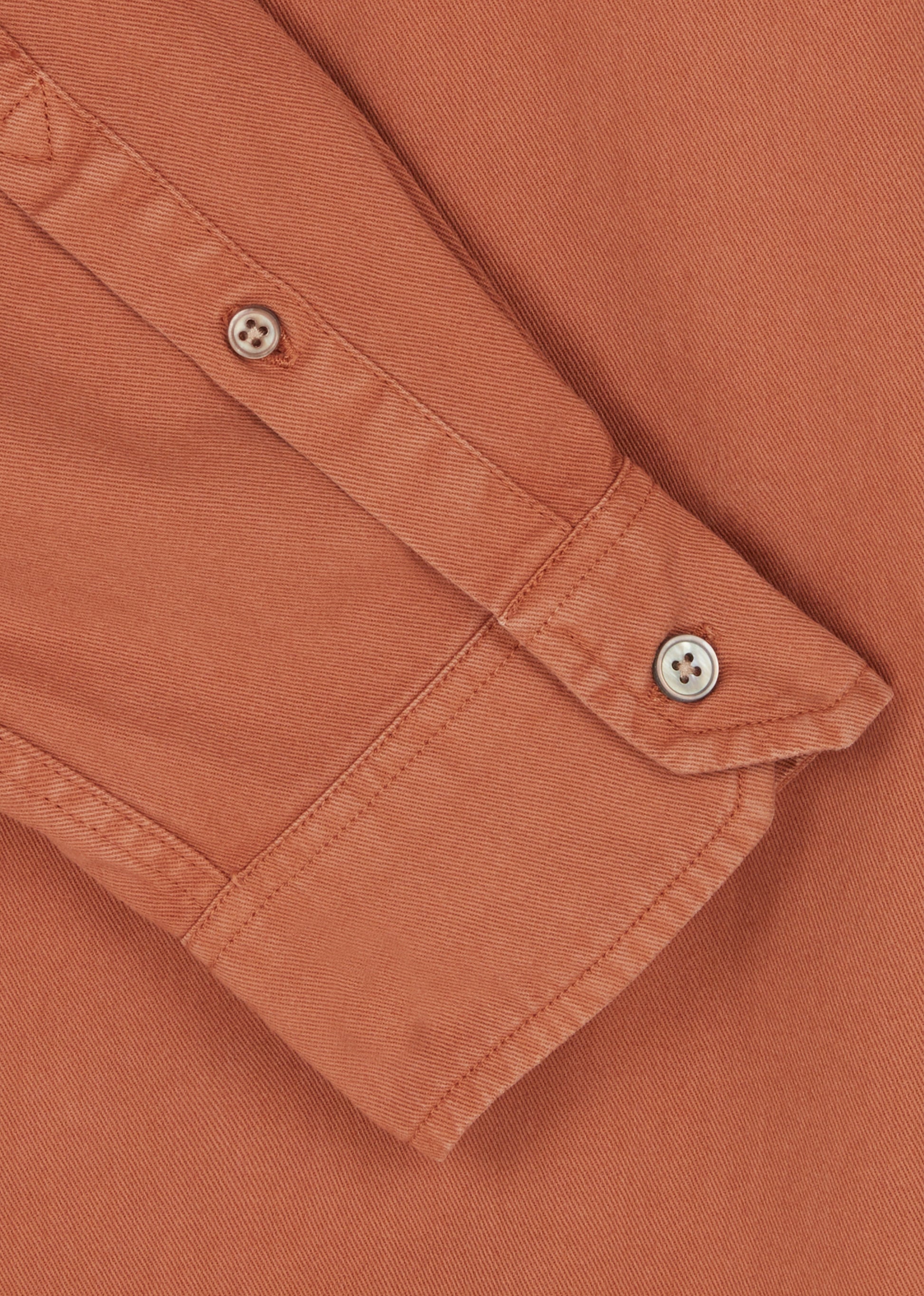 Casual Fit Shirt Jacket Terracotta