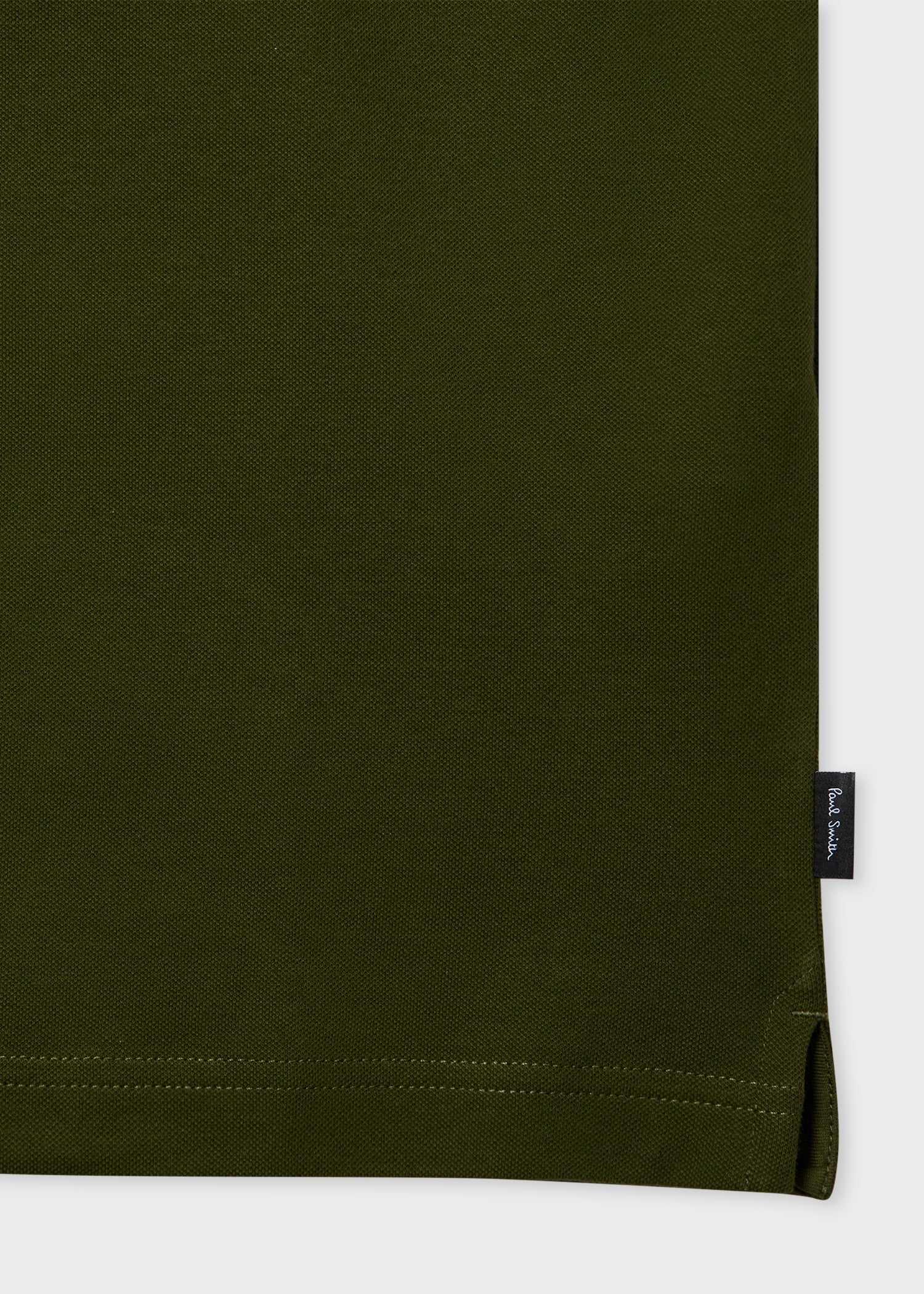 Regular Short Sleeve Button Front Polo Olive