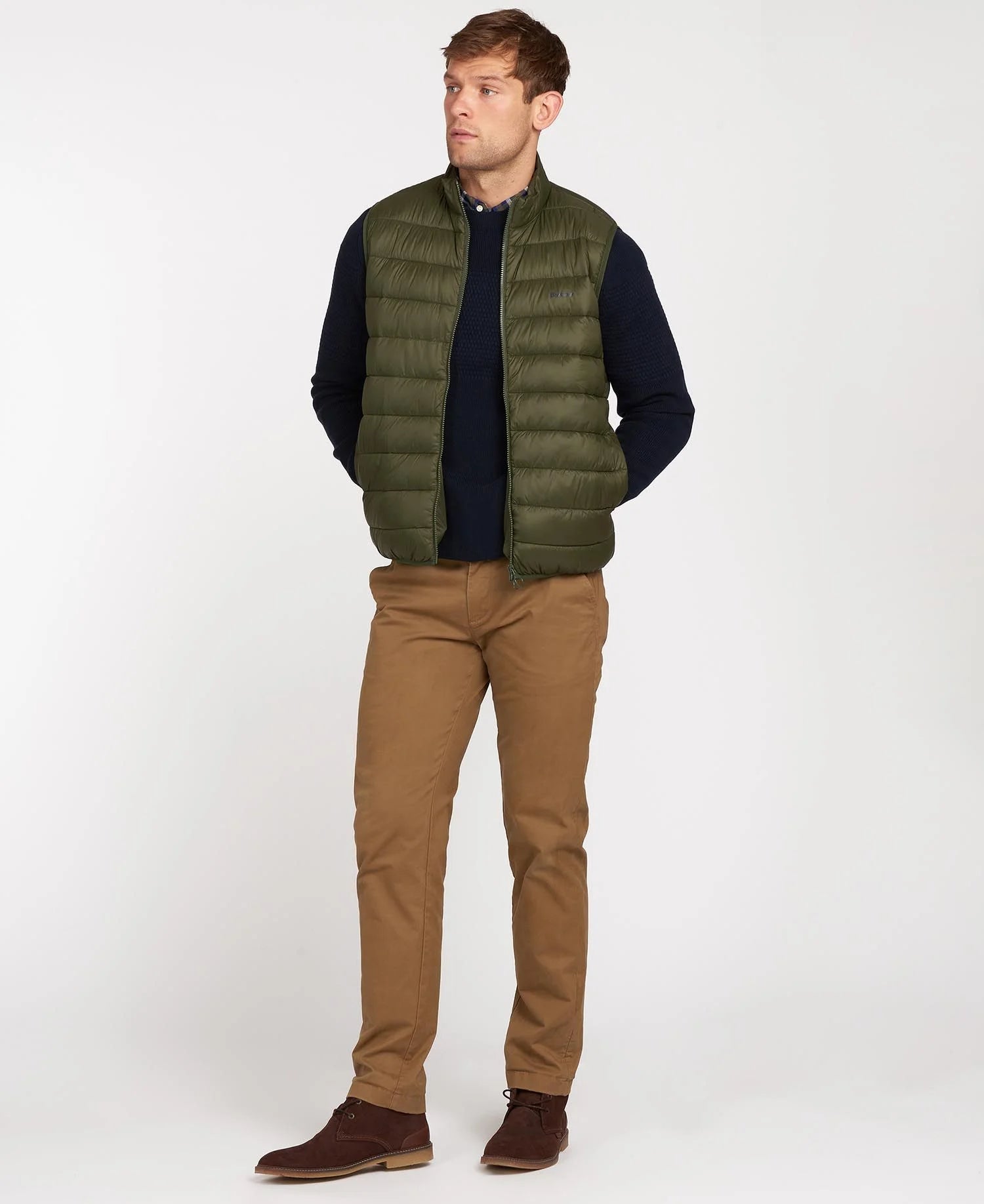 Bretby Puffer Gilet Olive