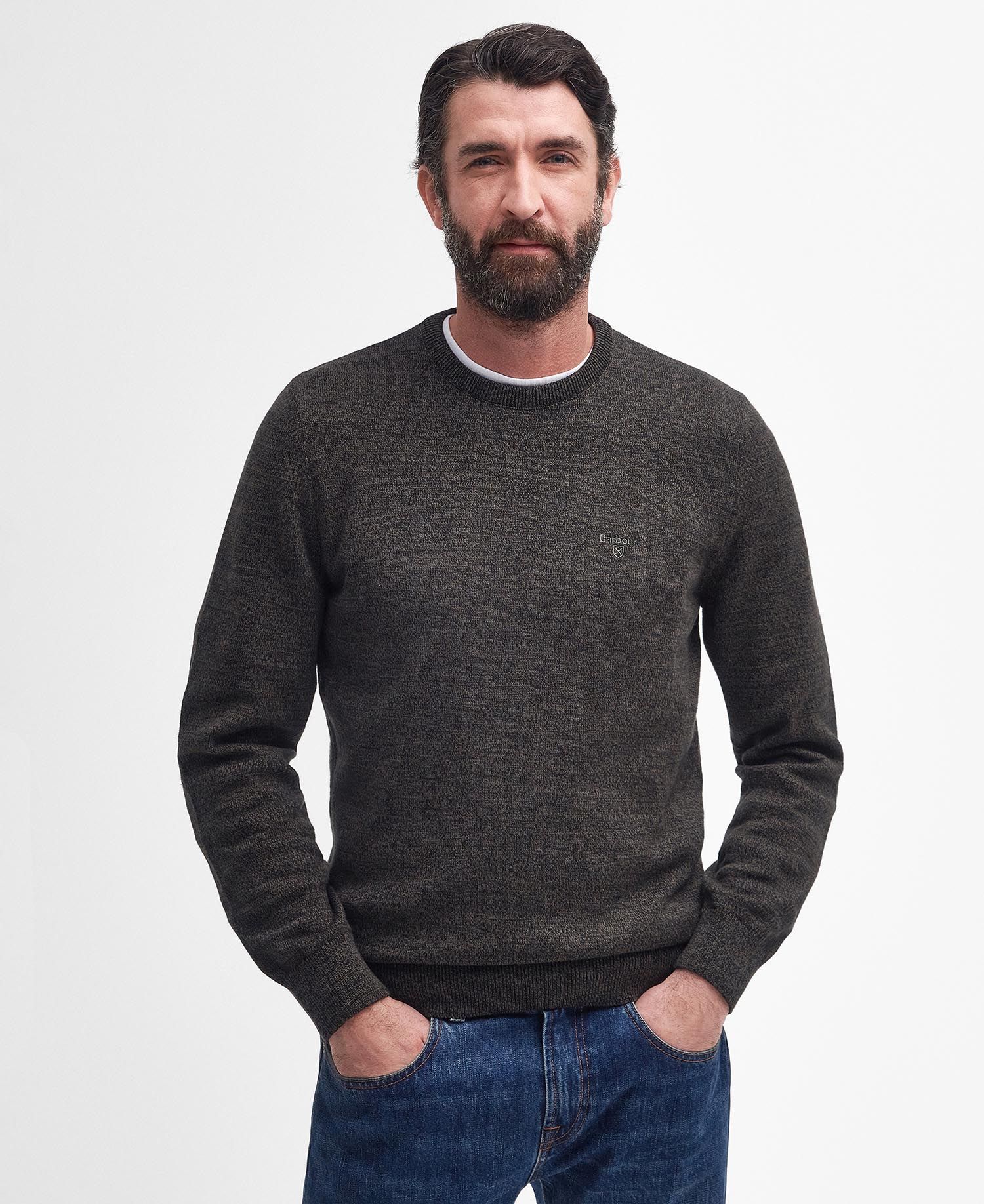 Men's Firle Crew Neck Sweatshirt Olive