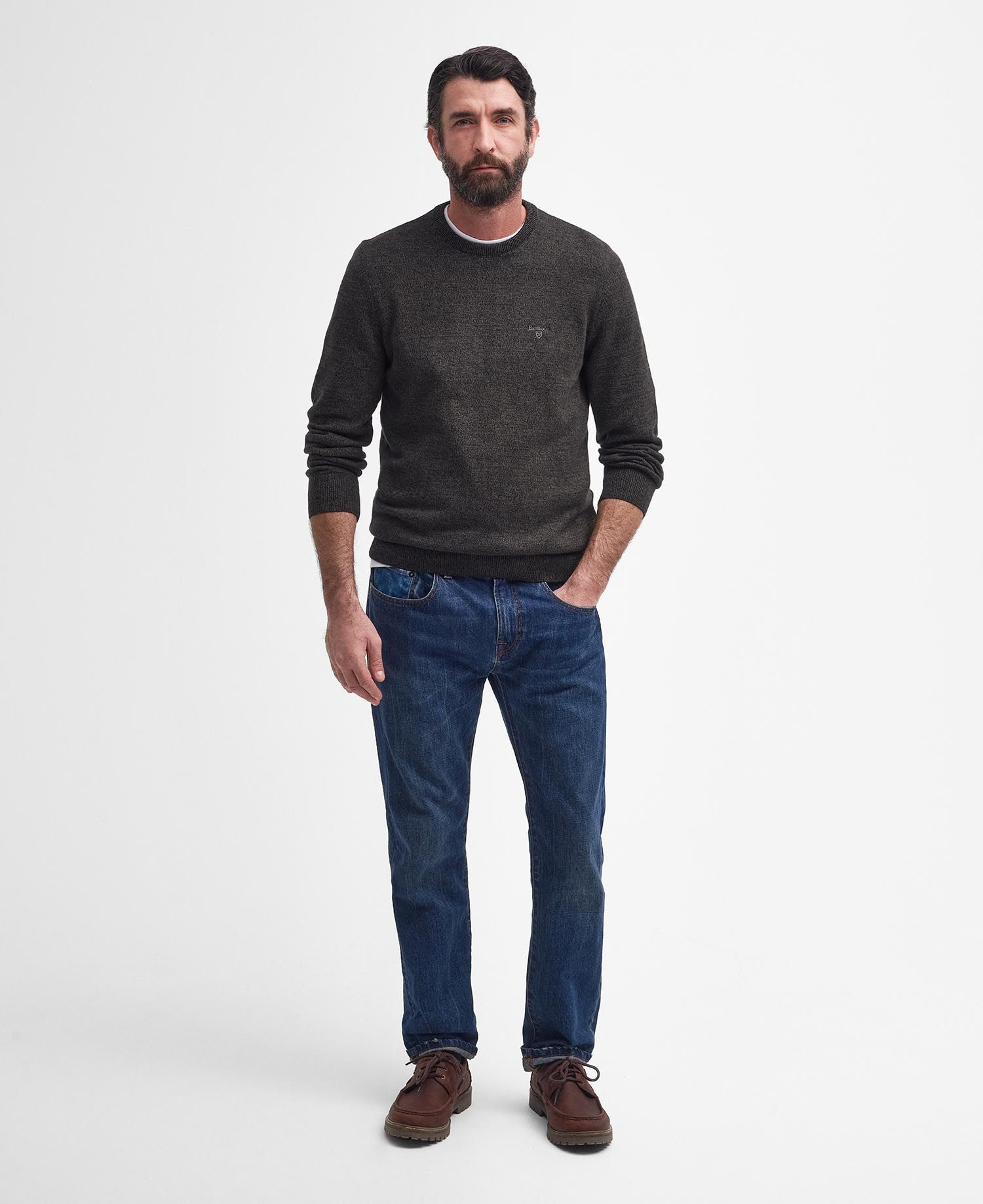 Men's Firle Crew Neck Sweatshirt Olive
