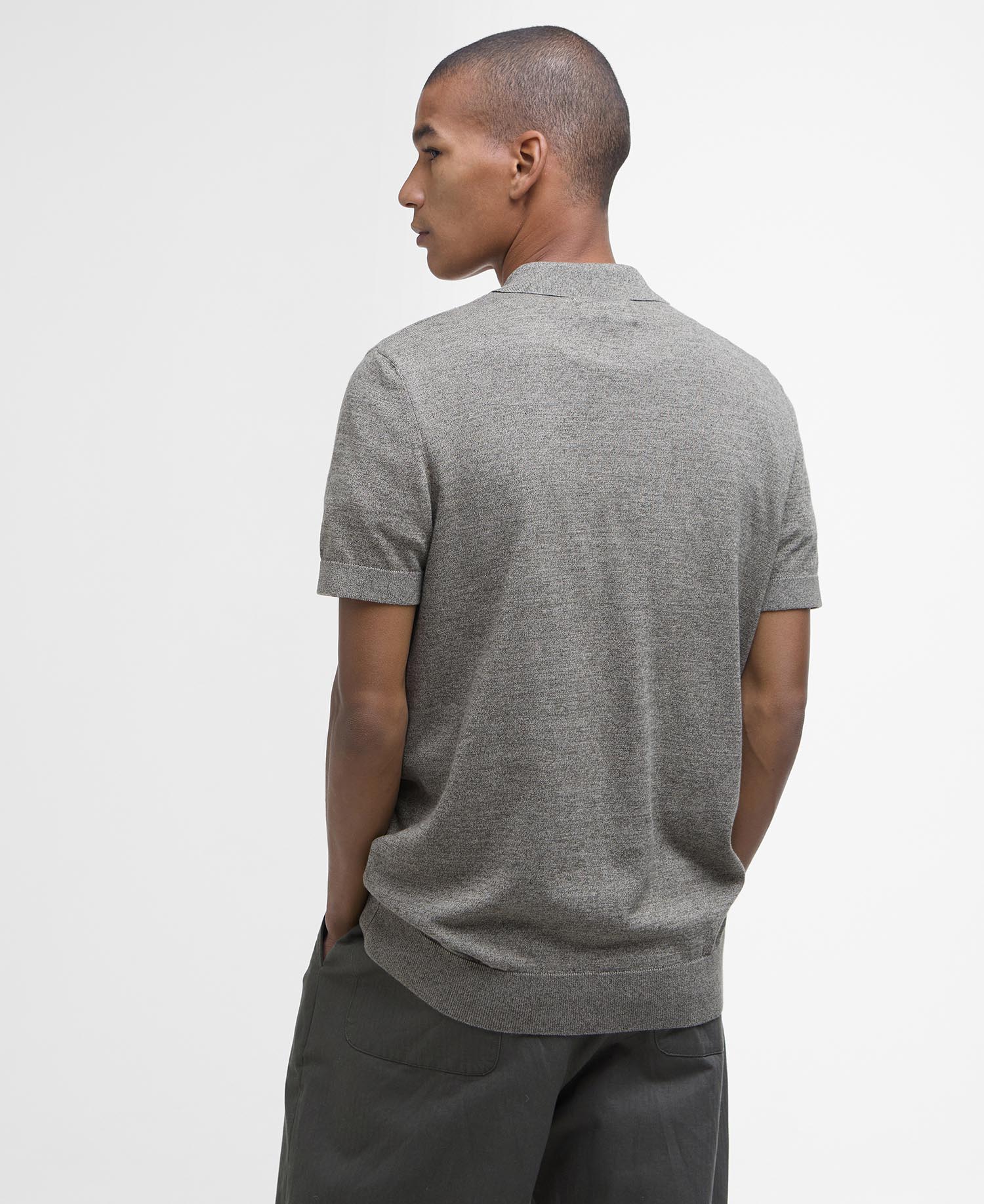 Buston Knit Polo Grey