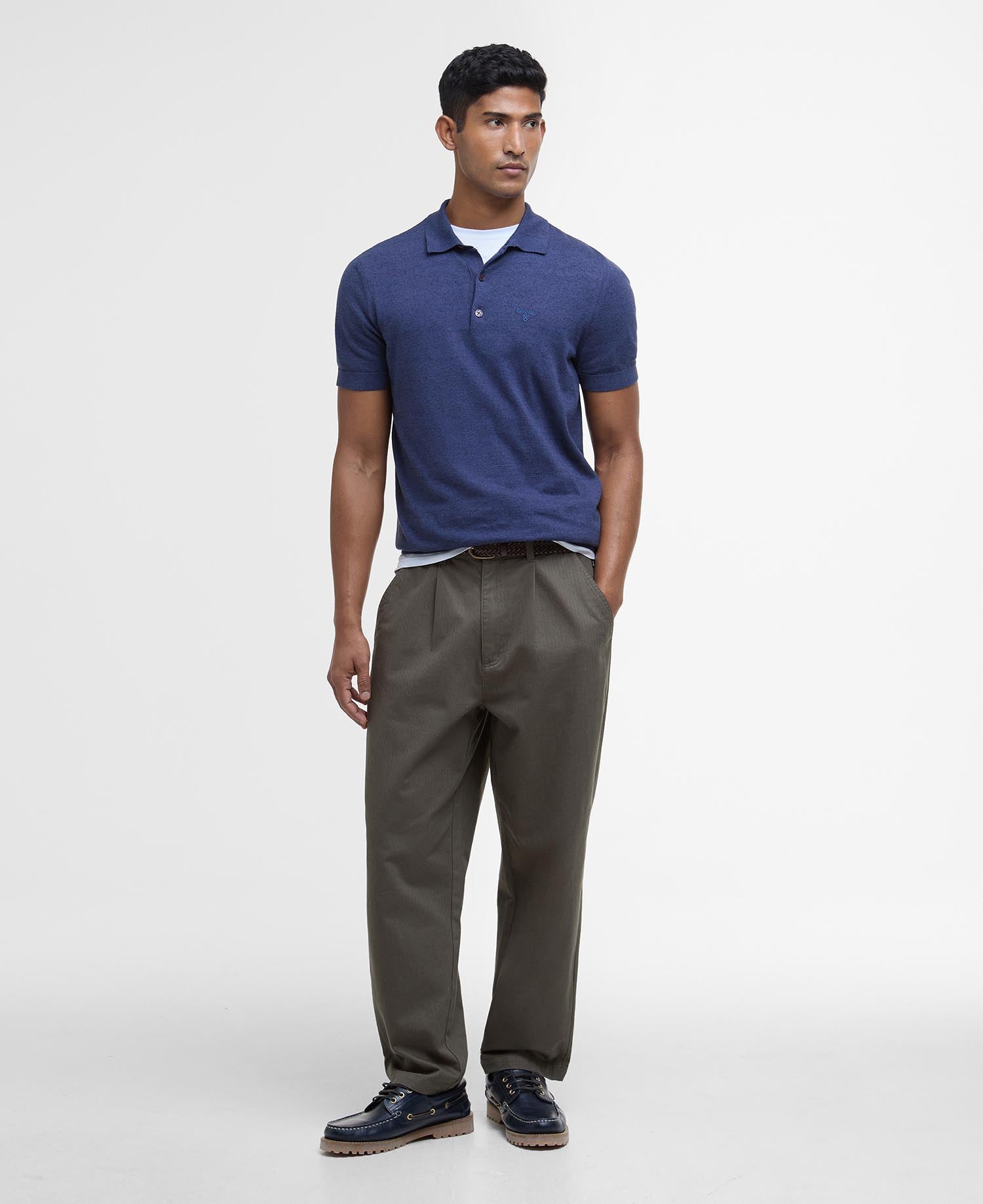 Buston Knit Polo Navy