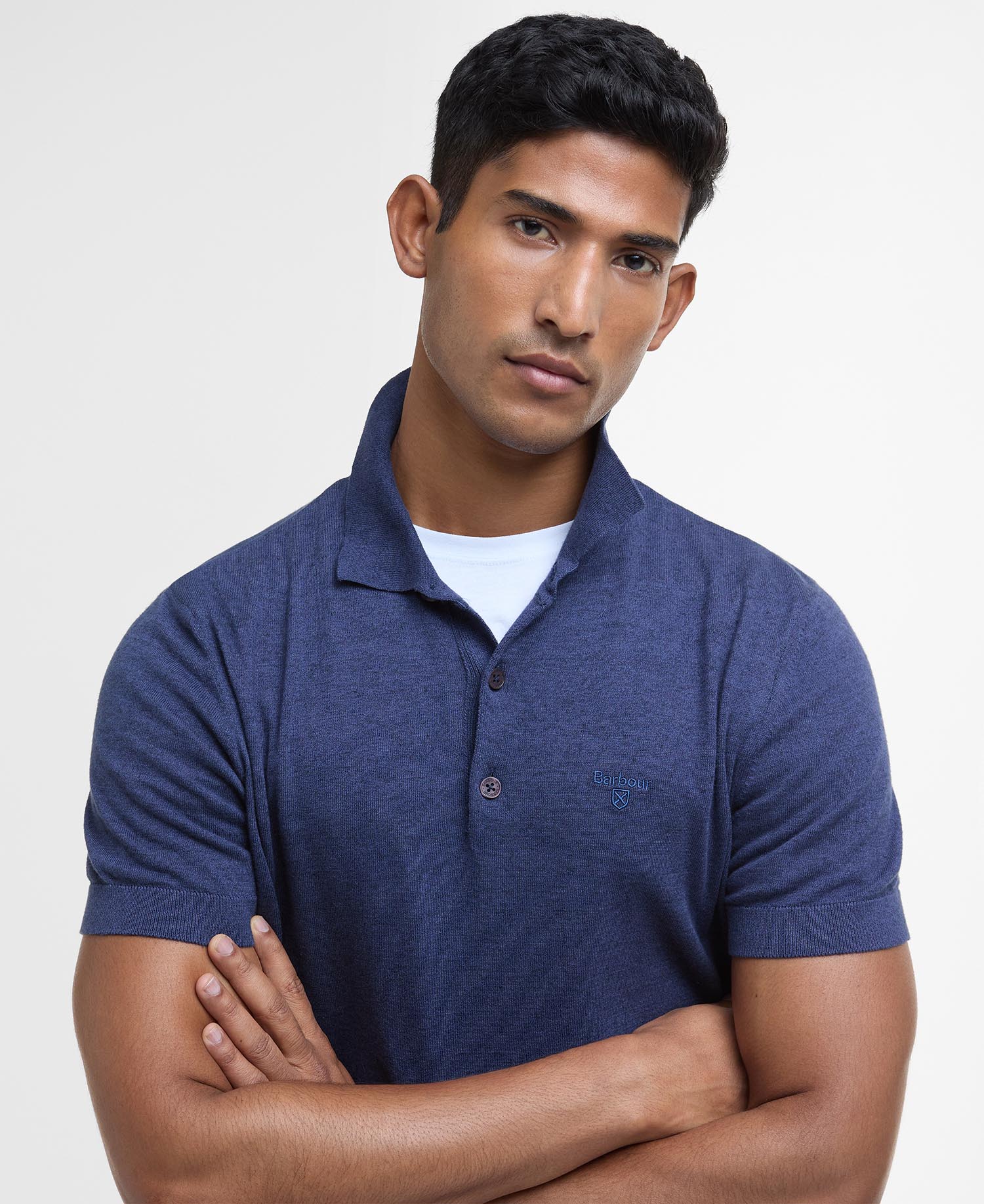 Buston Knit Polo Navy