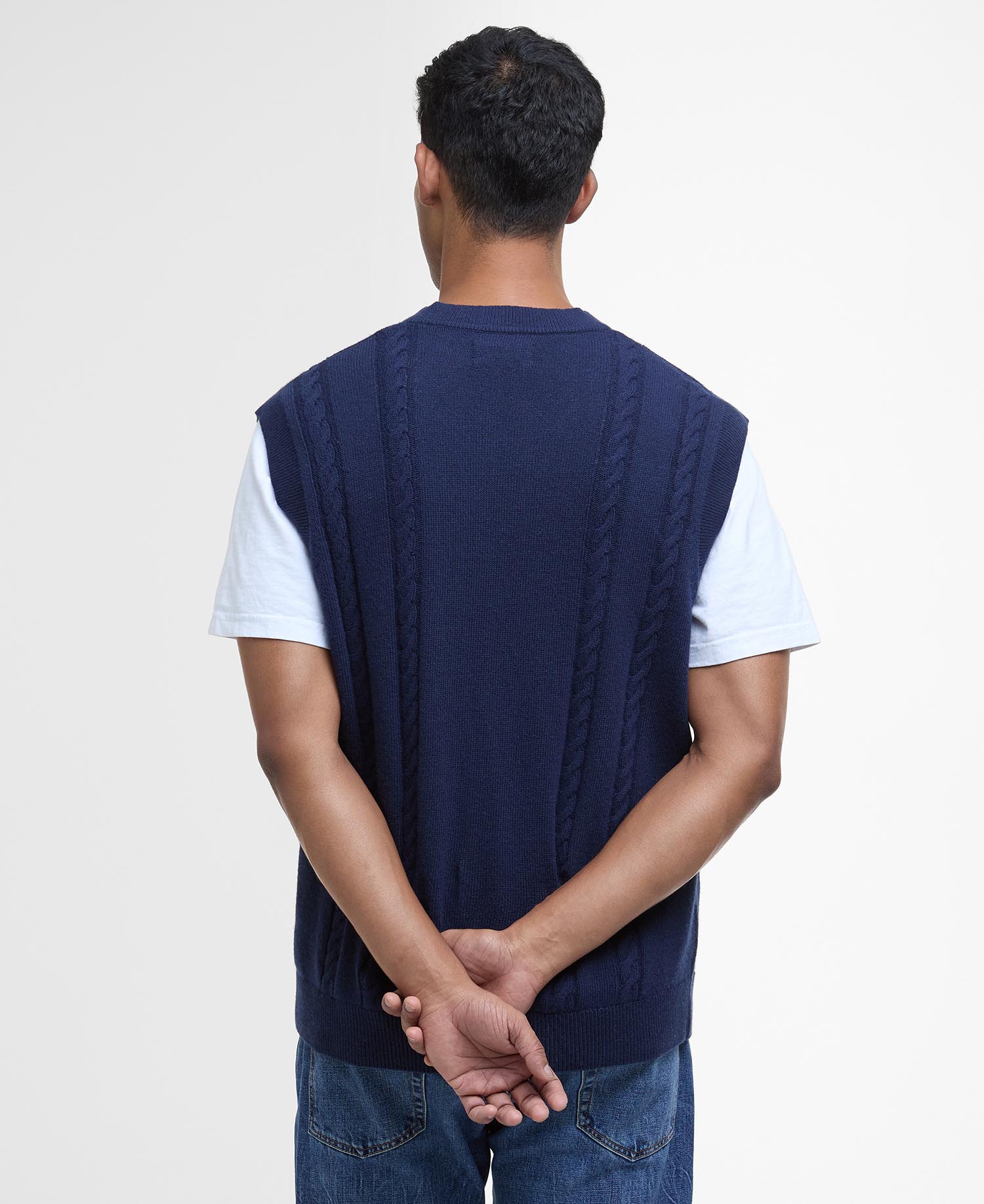 Navar Knitted Vest Navy