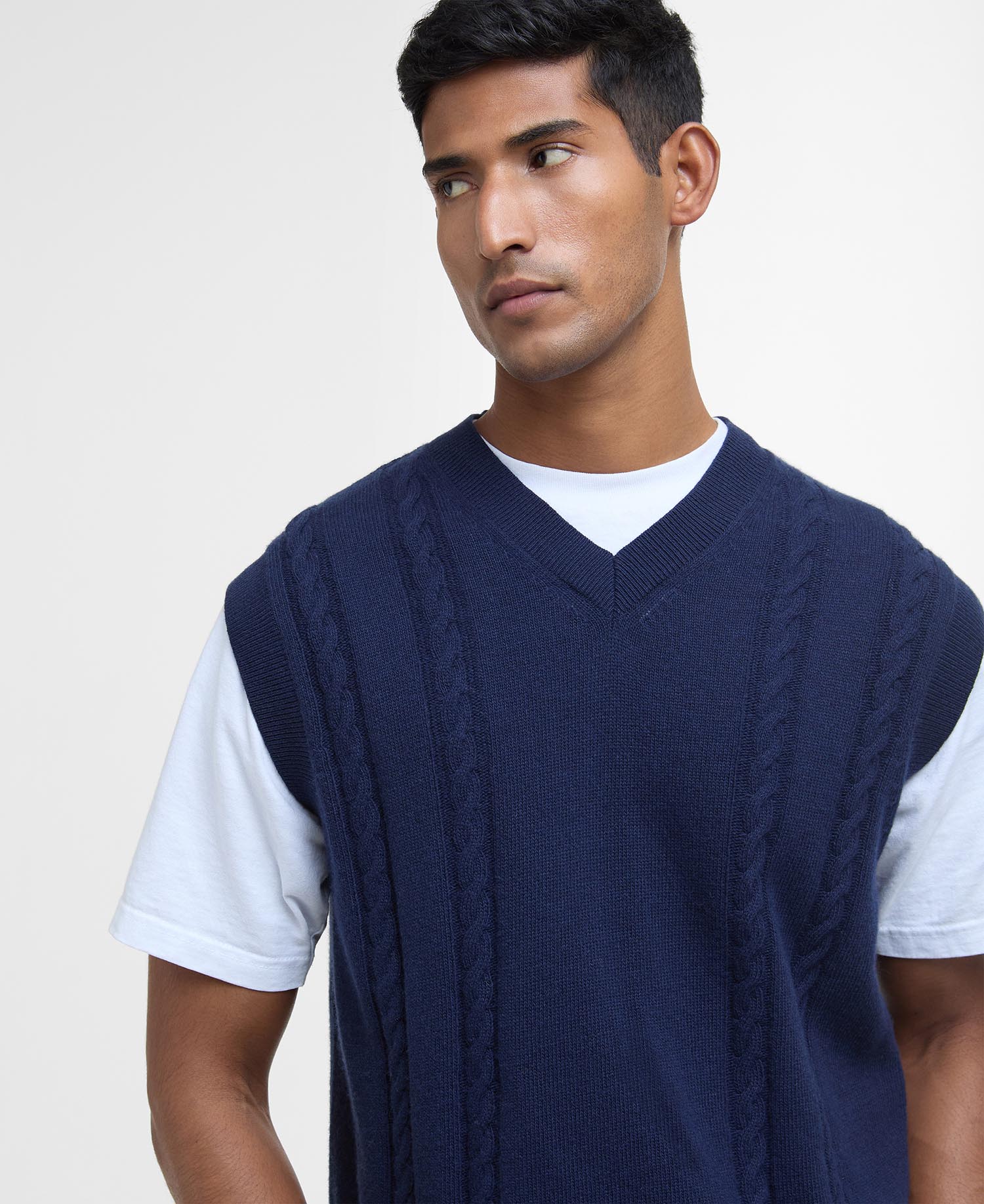 Navar Knitted Vest Navy