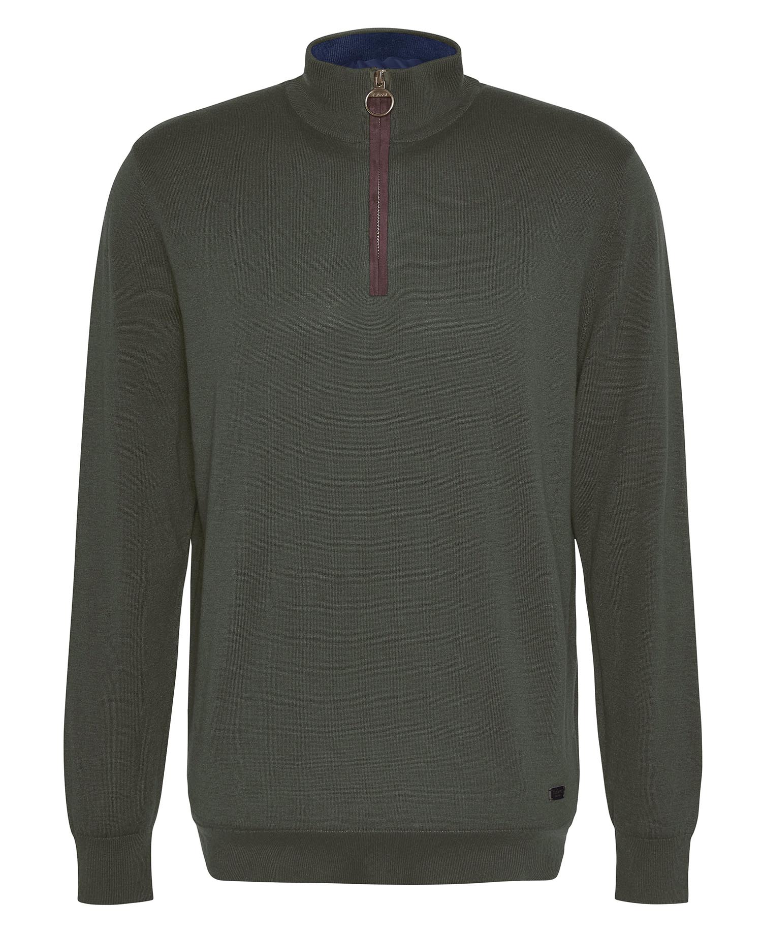 Bayfield Knitted Half Zip Jumper Olive