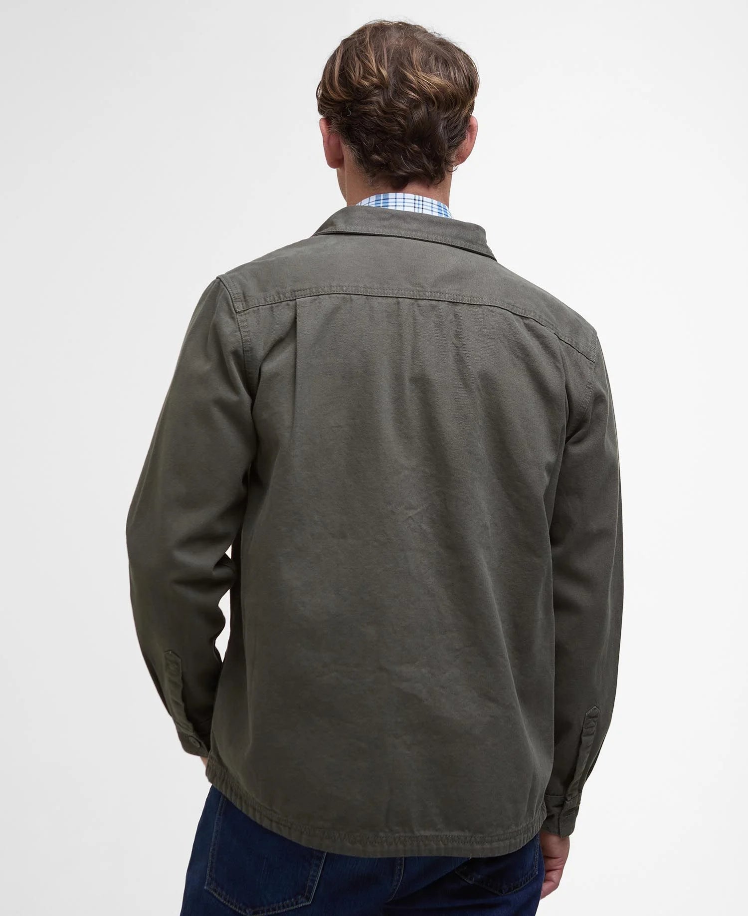 Lingfield Canvas Overshirt Green