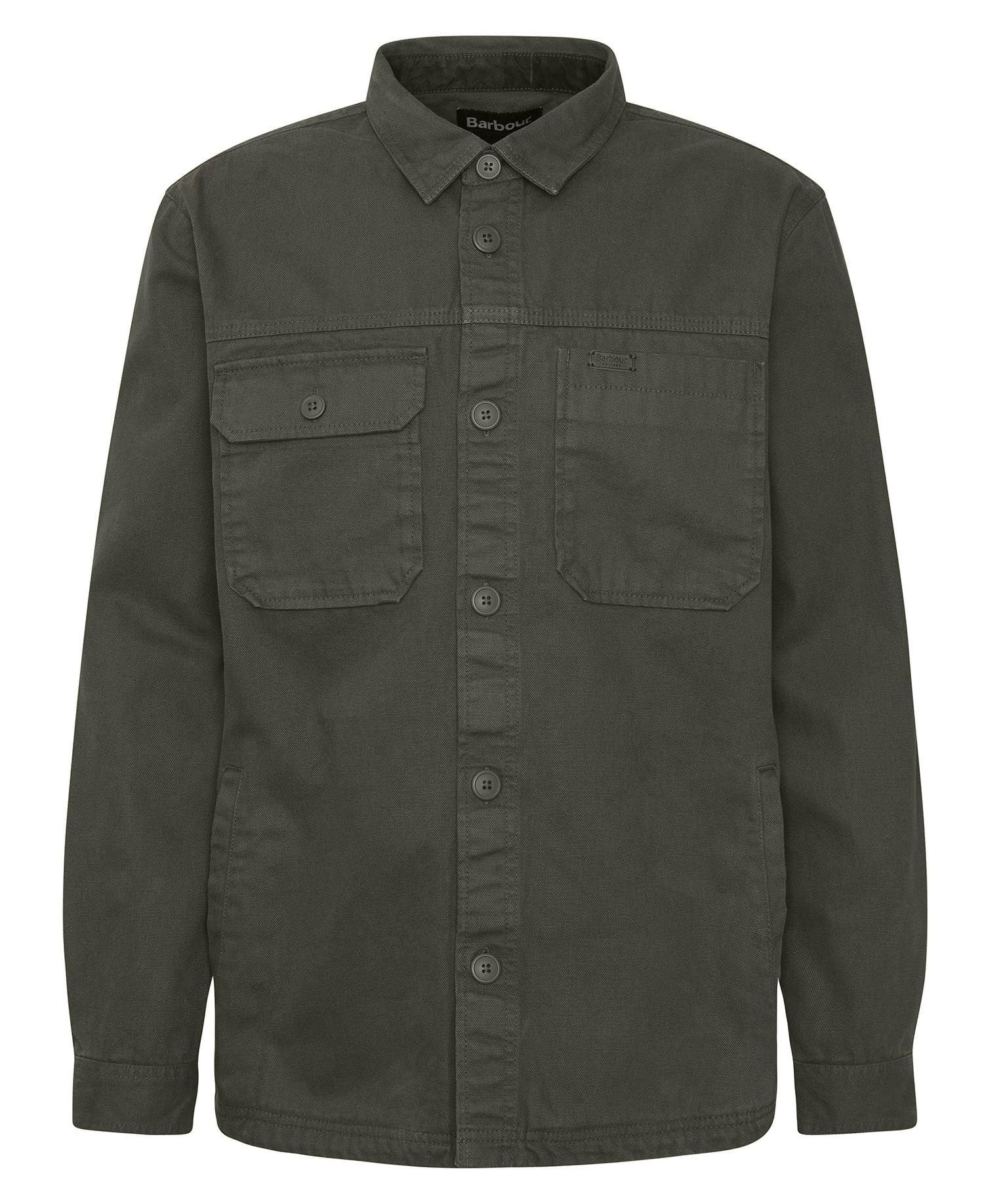 Lingfield Canvas Overshirt Green