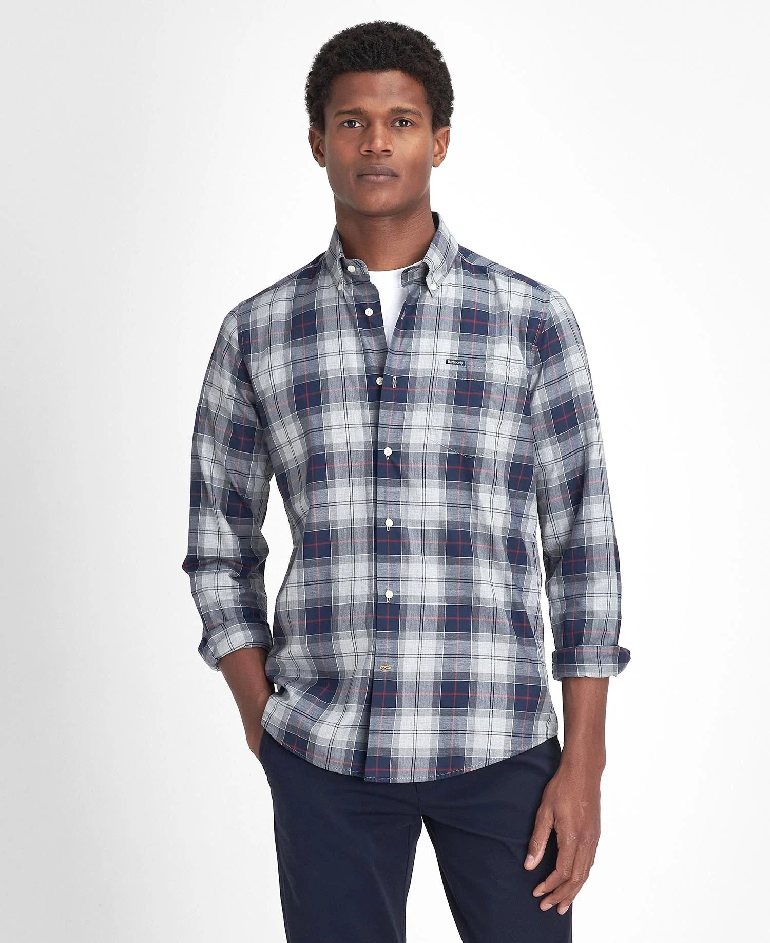 Wetheram Tailored Shirt Blue Granite