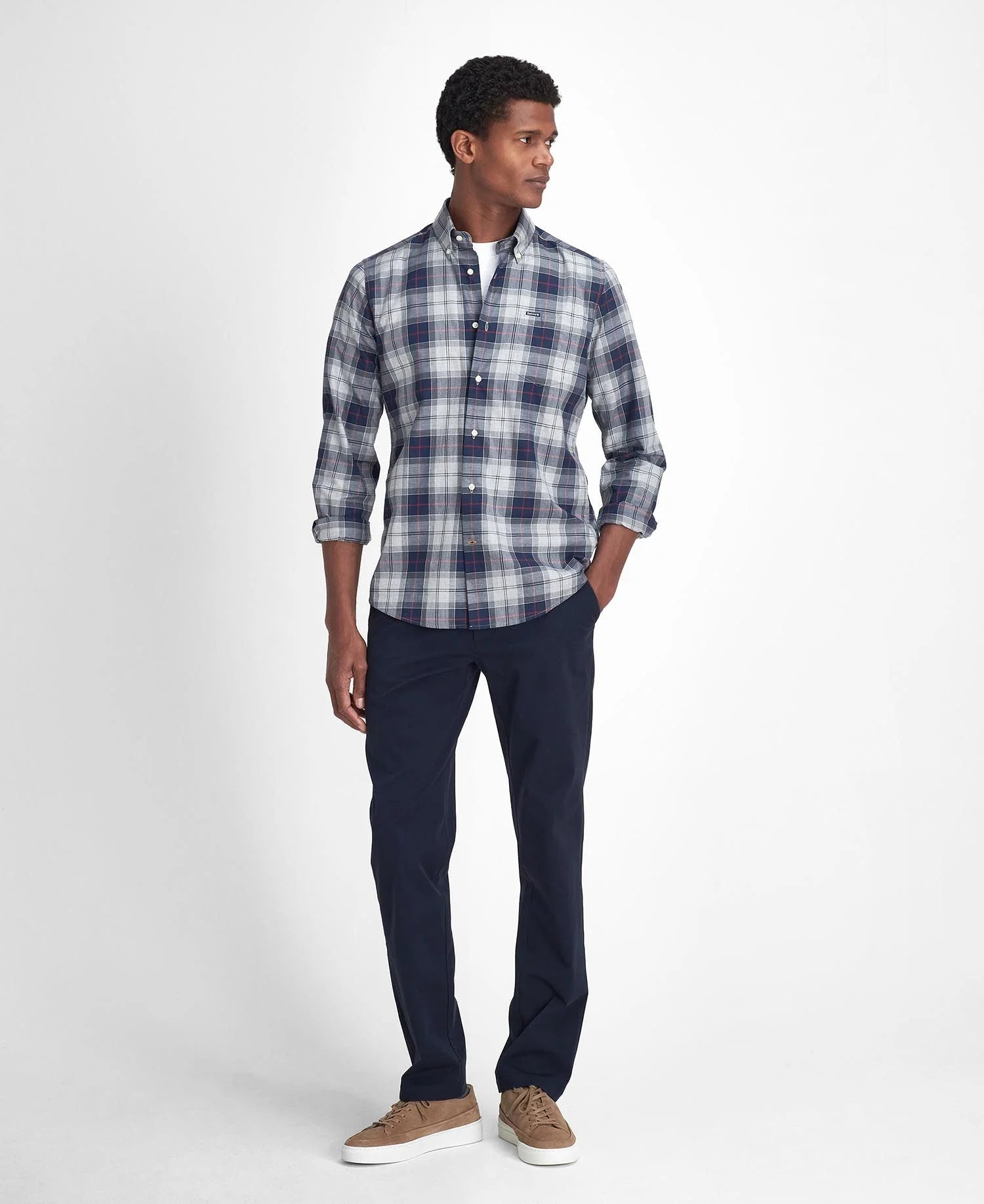 Wetheram Tailored Shirt Blue Granite
