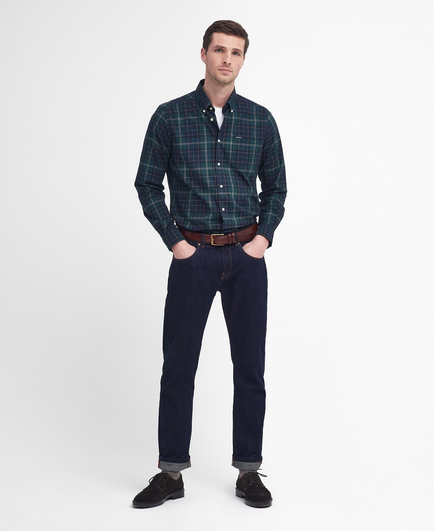 Wetheram Tailored Shirt Green Loch