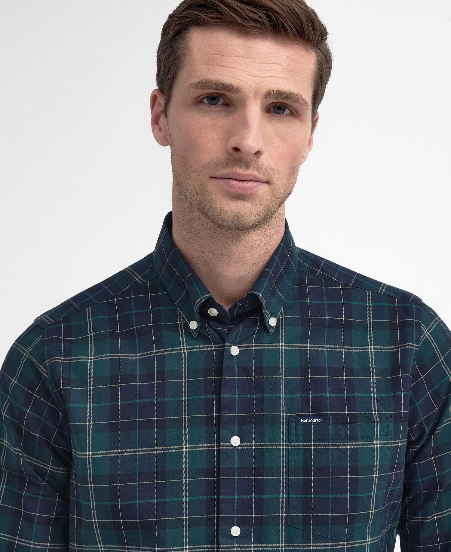 Wetheram Tailored Shirt Green Loch