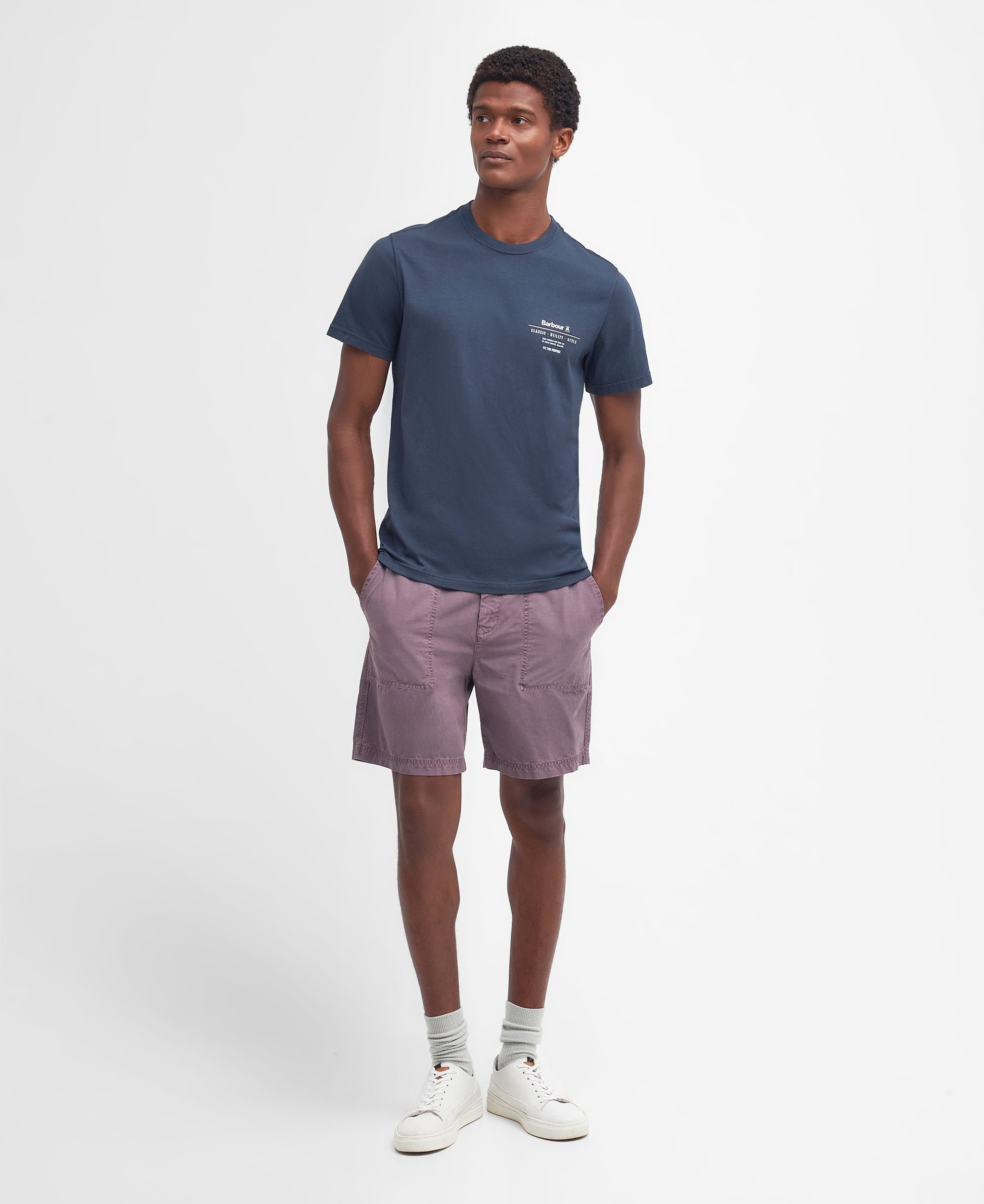 Hickling Tailored Fit T-Shirt Navy