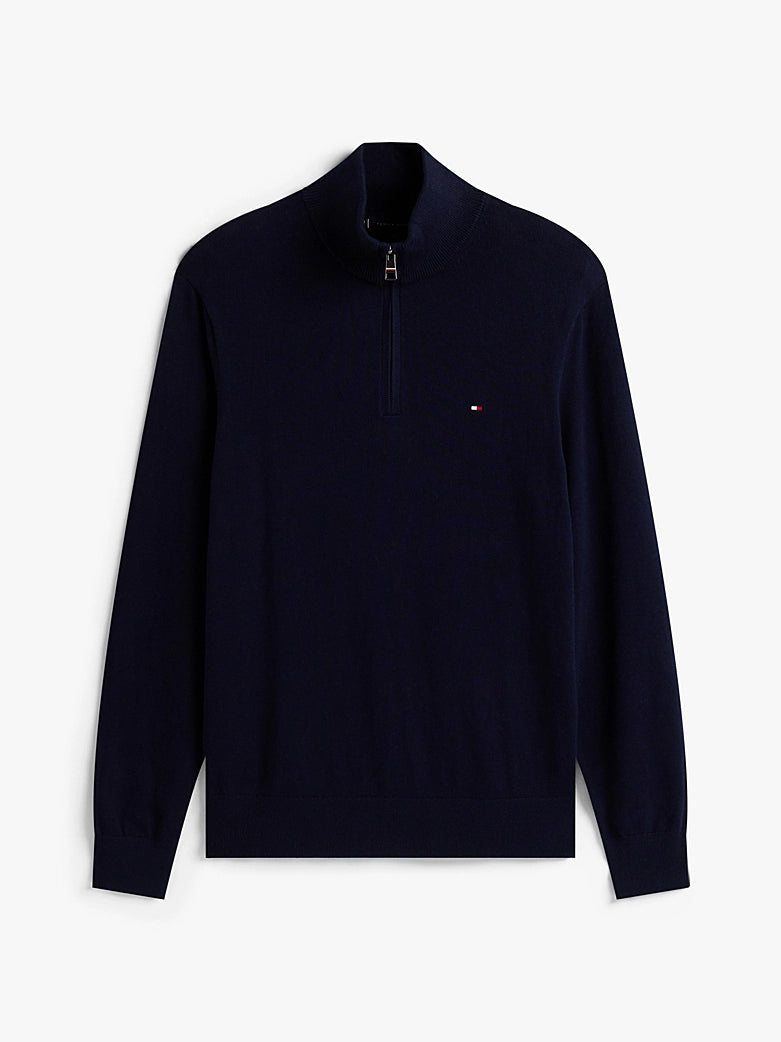 Half Zip Jumper with Cashmere