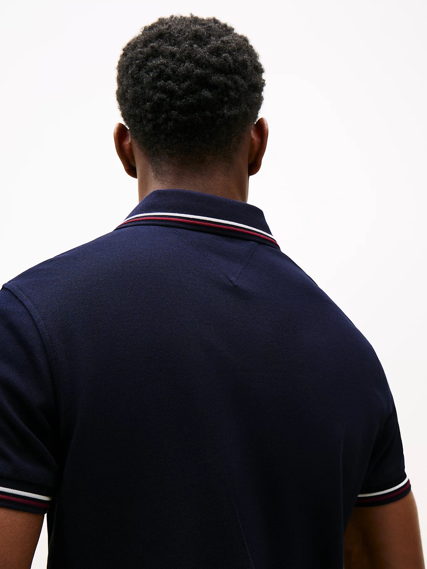 Tipped Slim Fit Polo Shirt Desert Sky