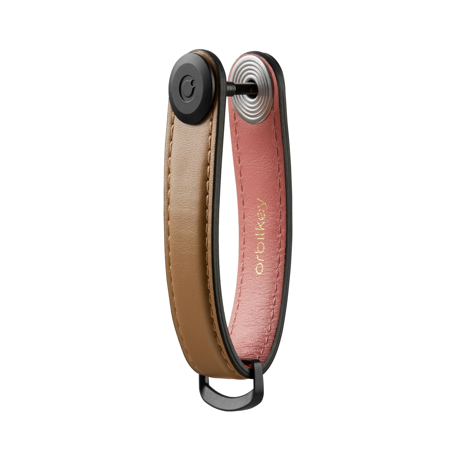 Leather Key Organiser Cocoa/Rose