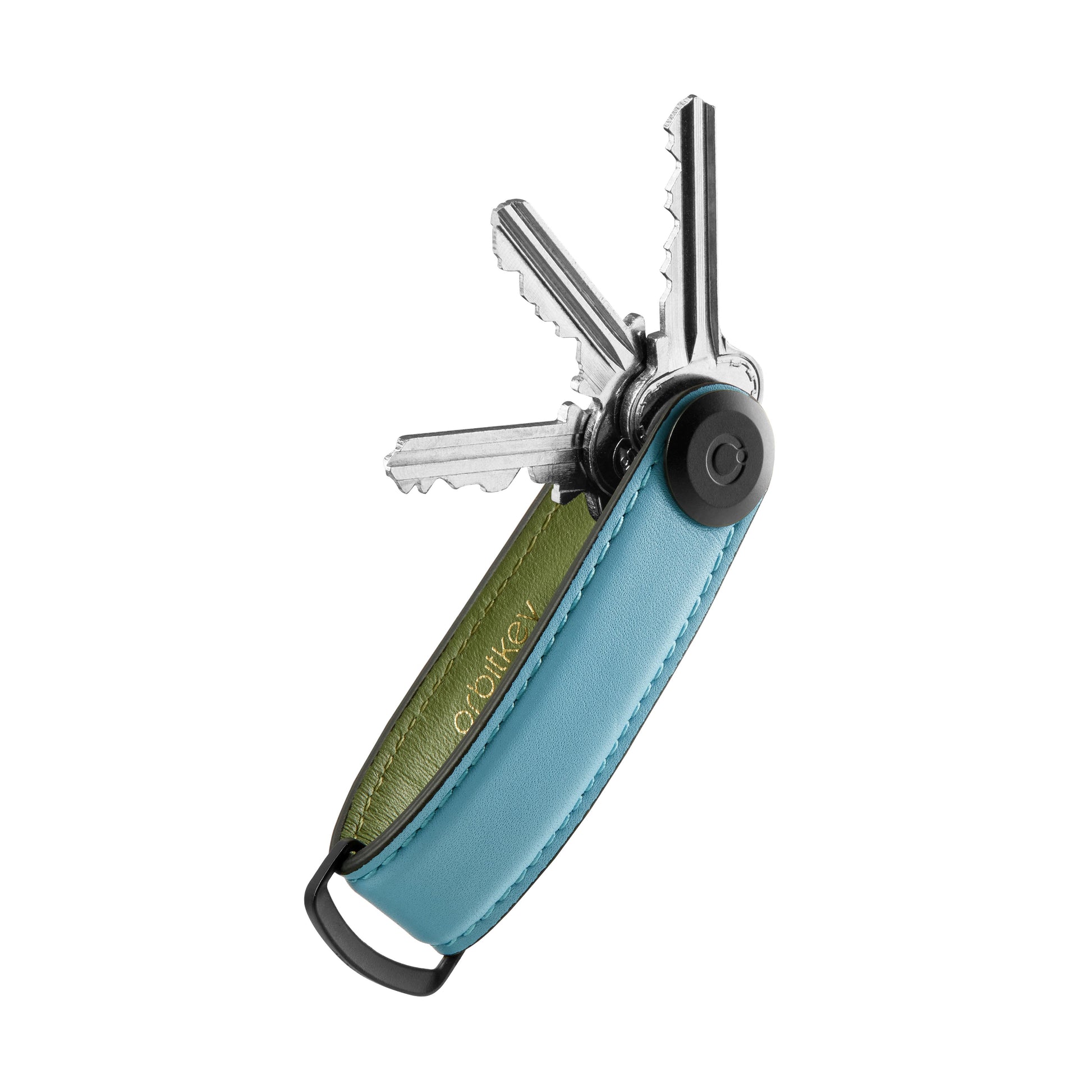 Leather Key Organiser Sea Foam