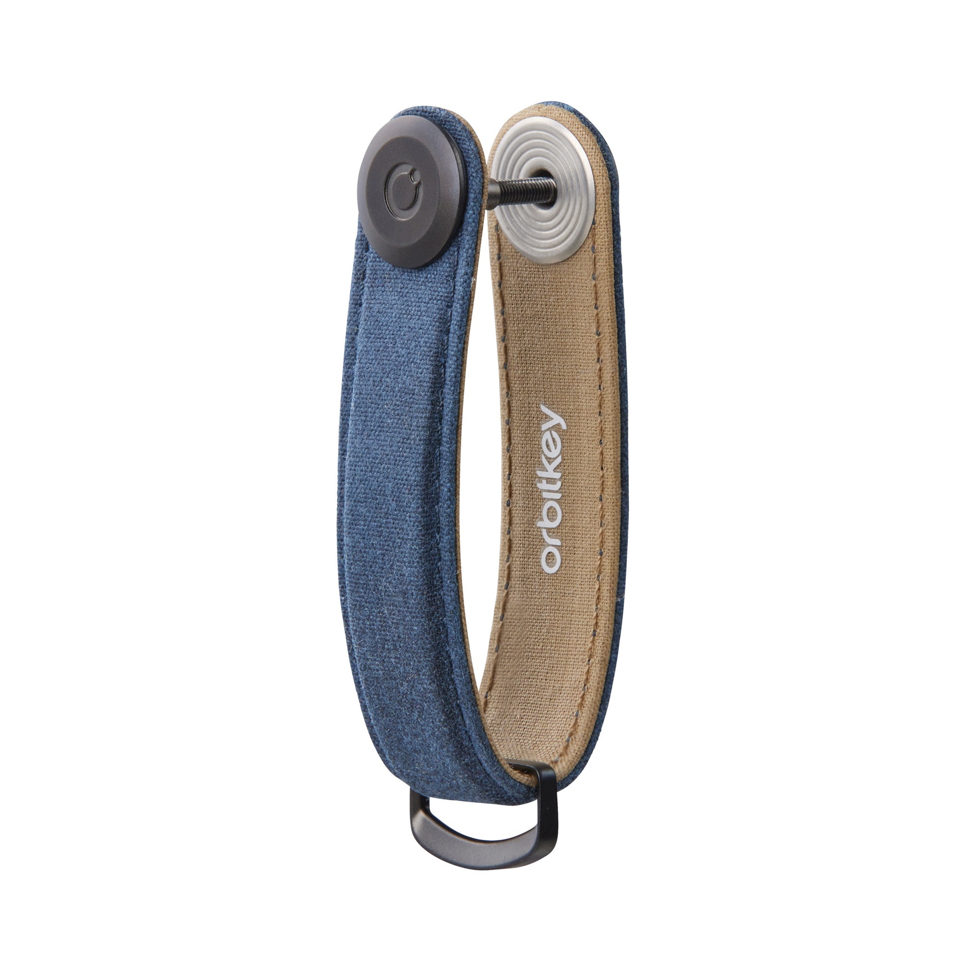 Waxed Canvas Key Organiser Navy Blue