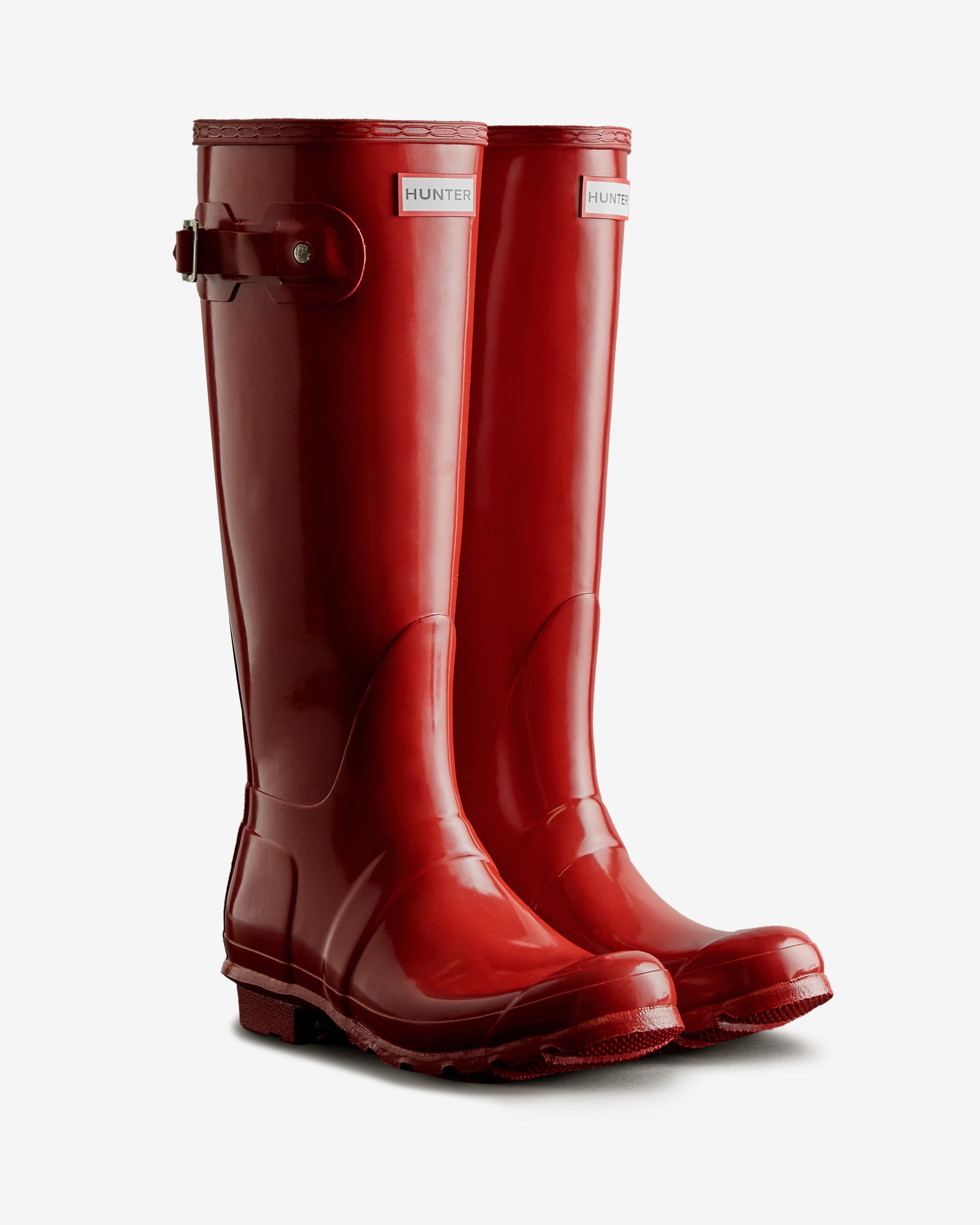 Women's Original Tall Gloss Boot Military Red