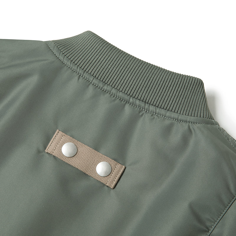 Men's MA-1 Padded Bomber Jacket Dark Green