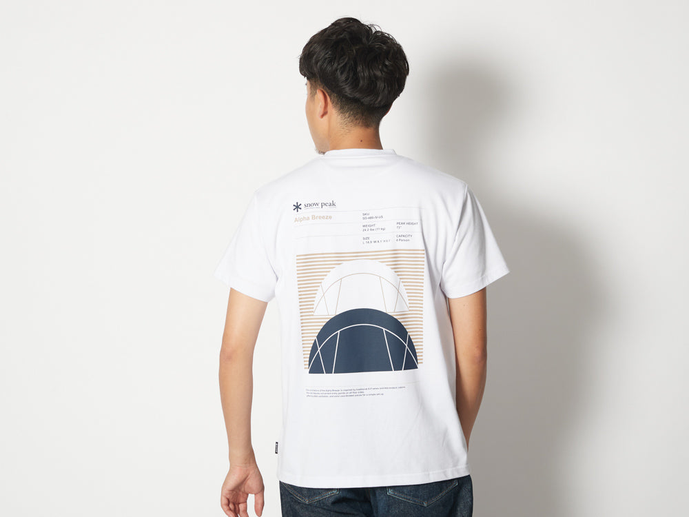 Alpha Breeze Typography T-Shirt White