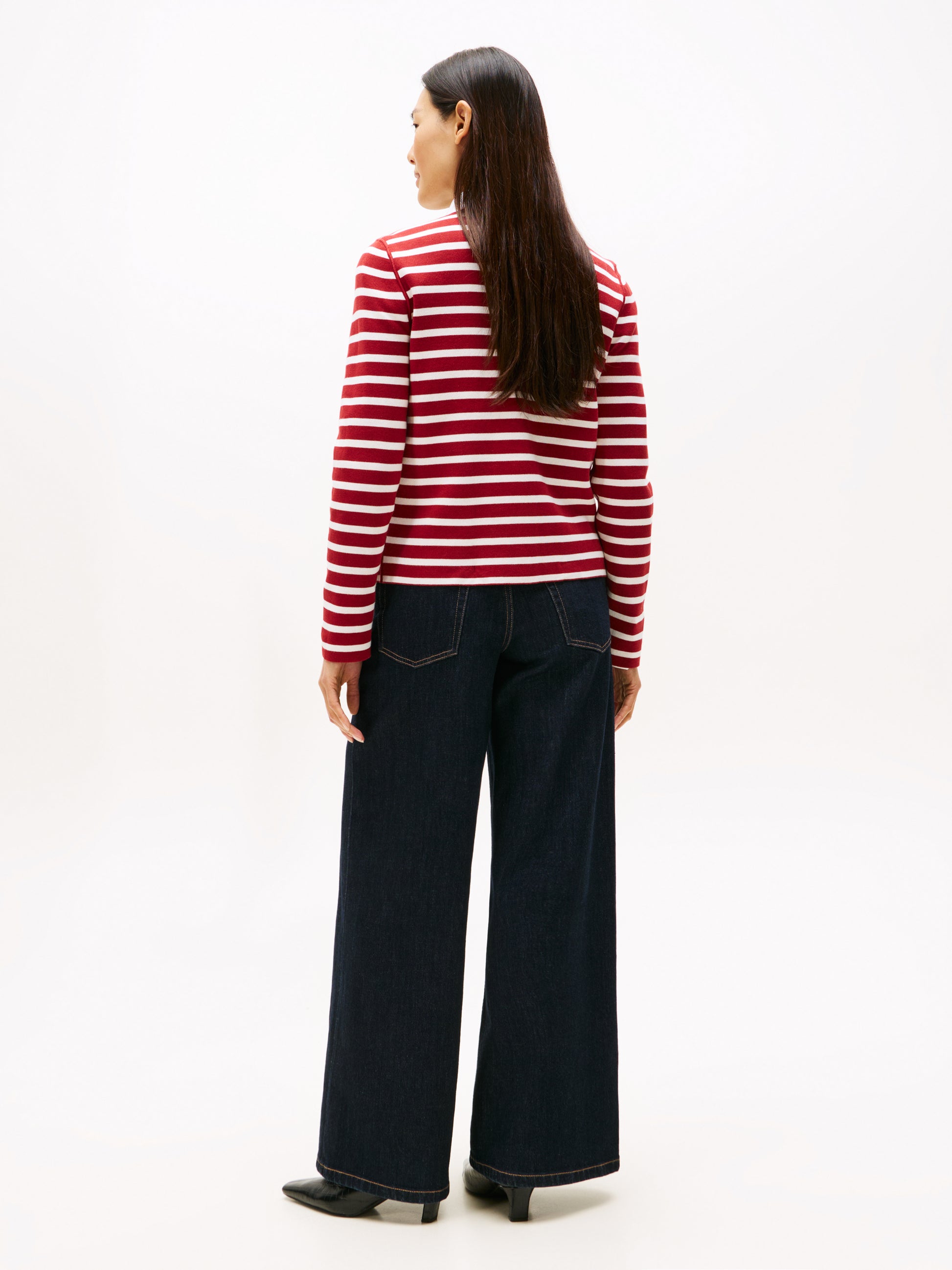Jersey Reversible Long Sleeve Cardigan Regatta Red / Ivory
