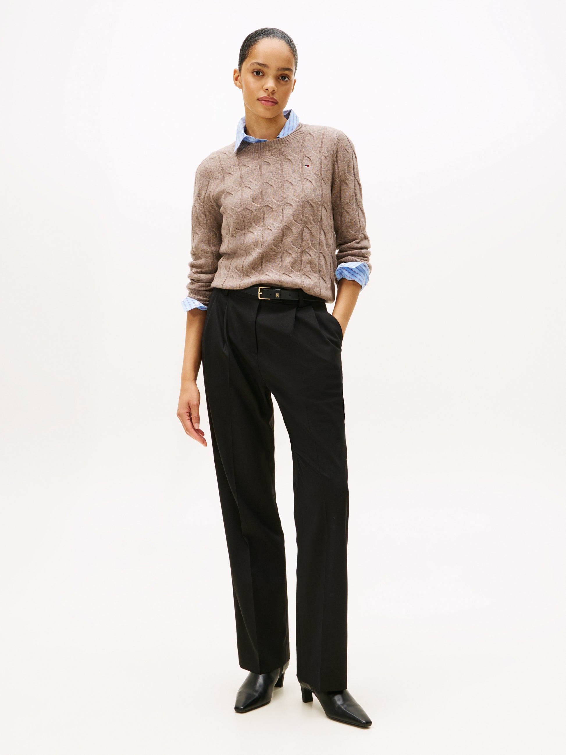 Soft Wool Crew Neck Sweatshirt Canvas Heather