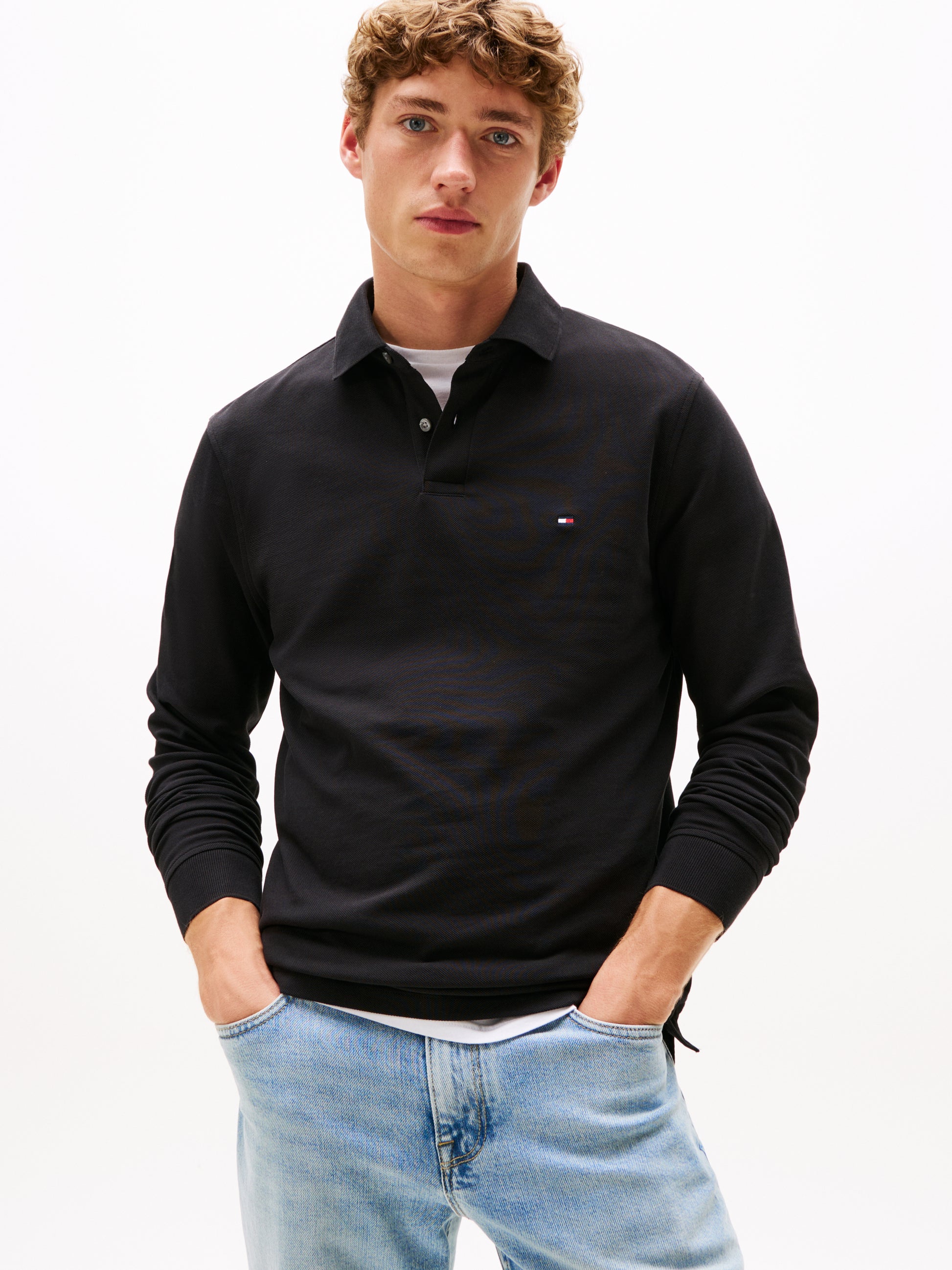 1985 Regular Fit Long Sleeve Polo Shirt