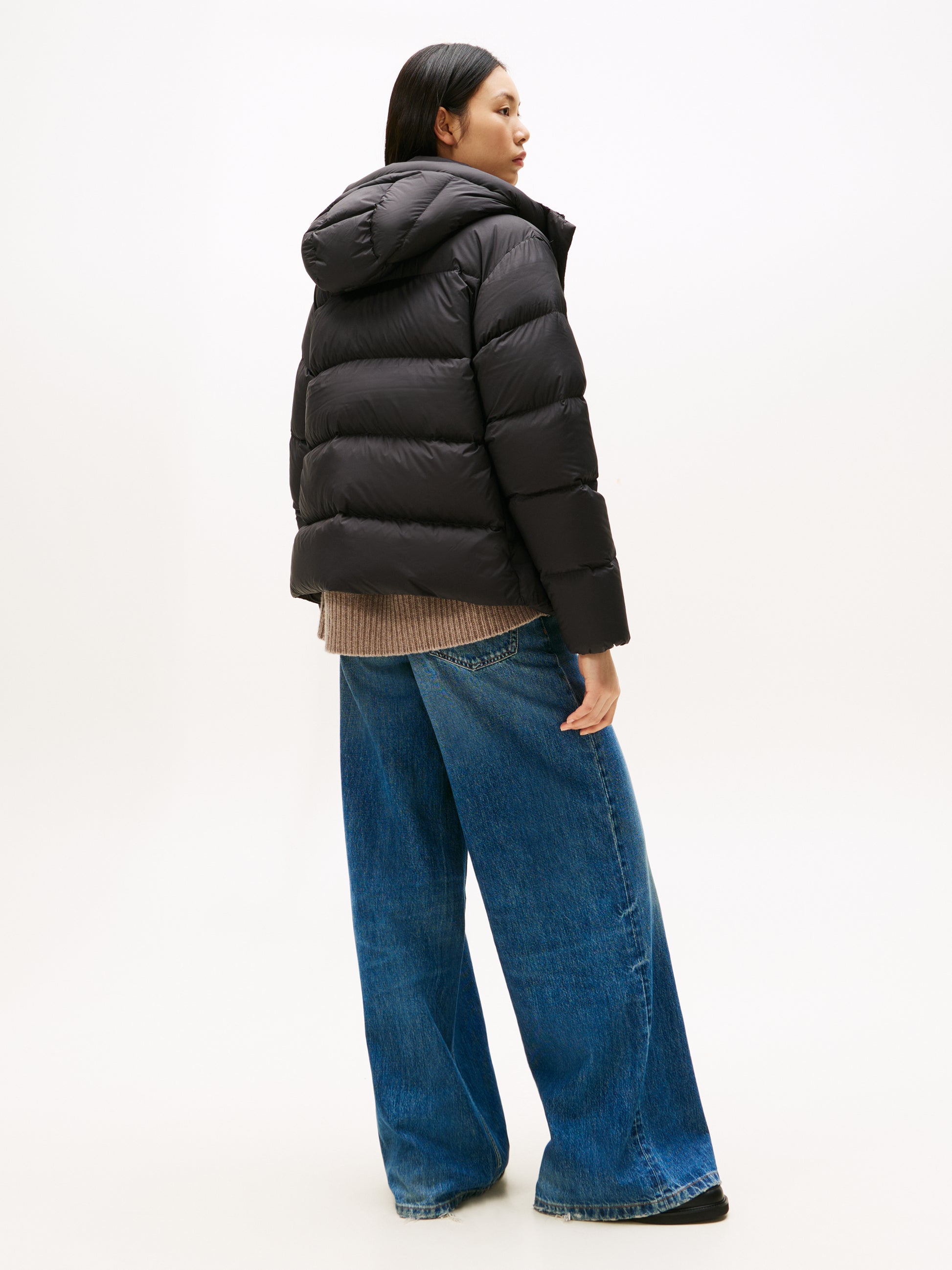 Short Down Jacket Black