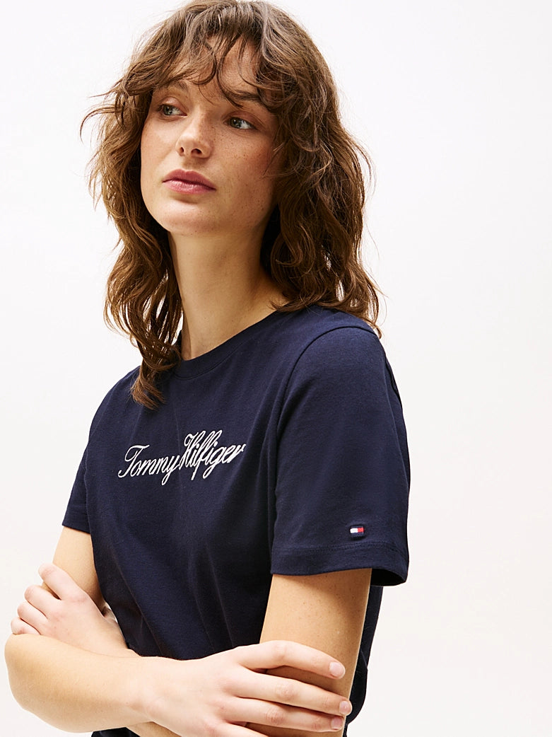 Heritage Script T-Shirt Desert Sky