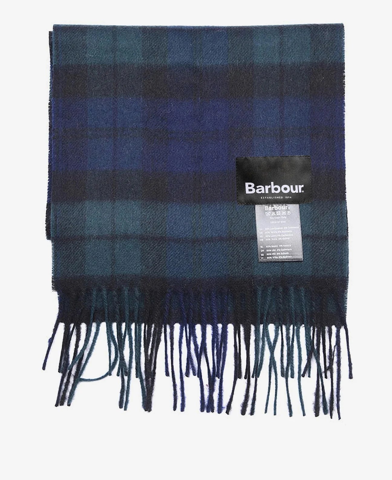 Barbour Cashmere Scarf Black Watch
