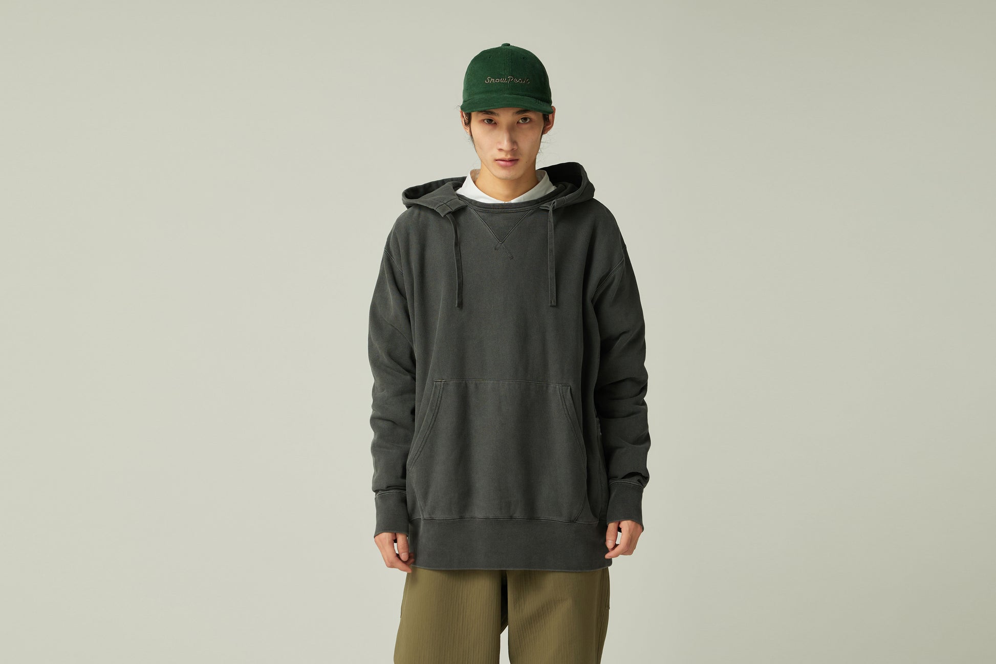 Garment Dyed Hoodie Charcoal