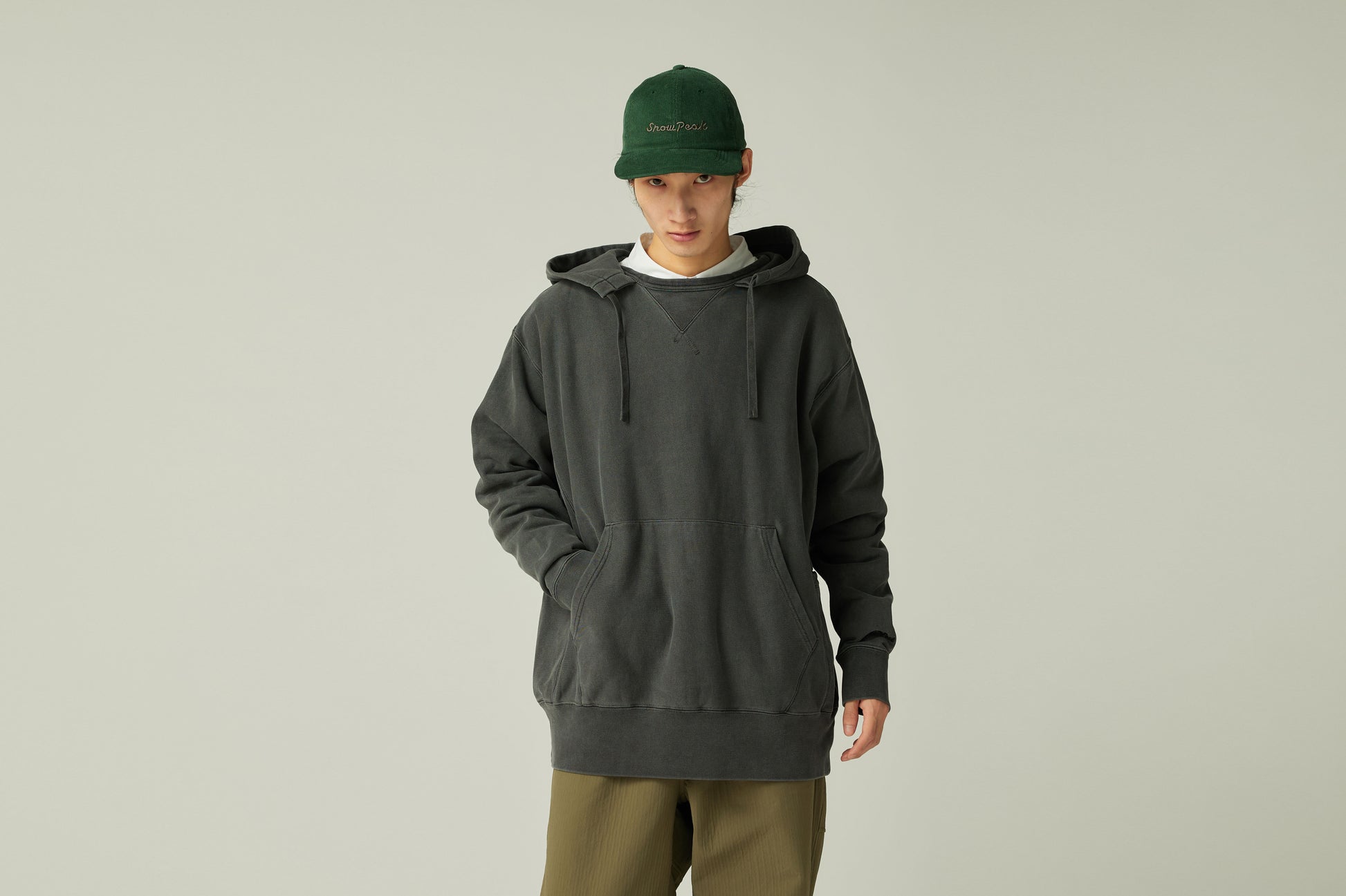 Garment Dyed Hoodie Charcoal
