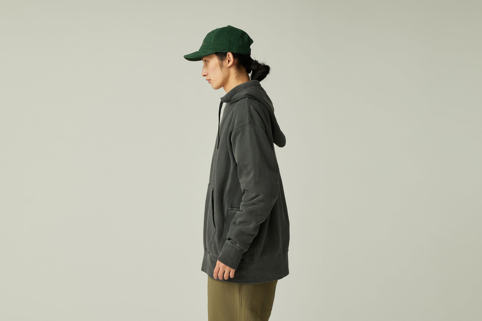 Garment Dyed Hoodie Charcoal