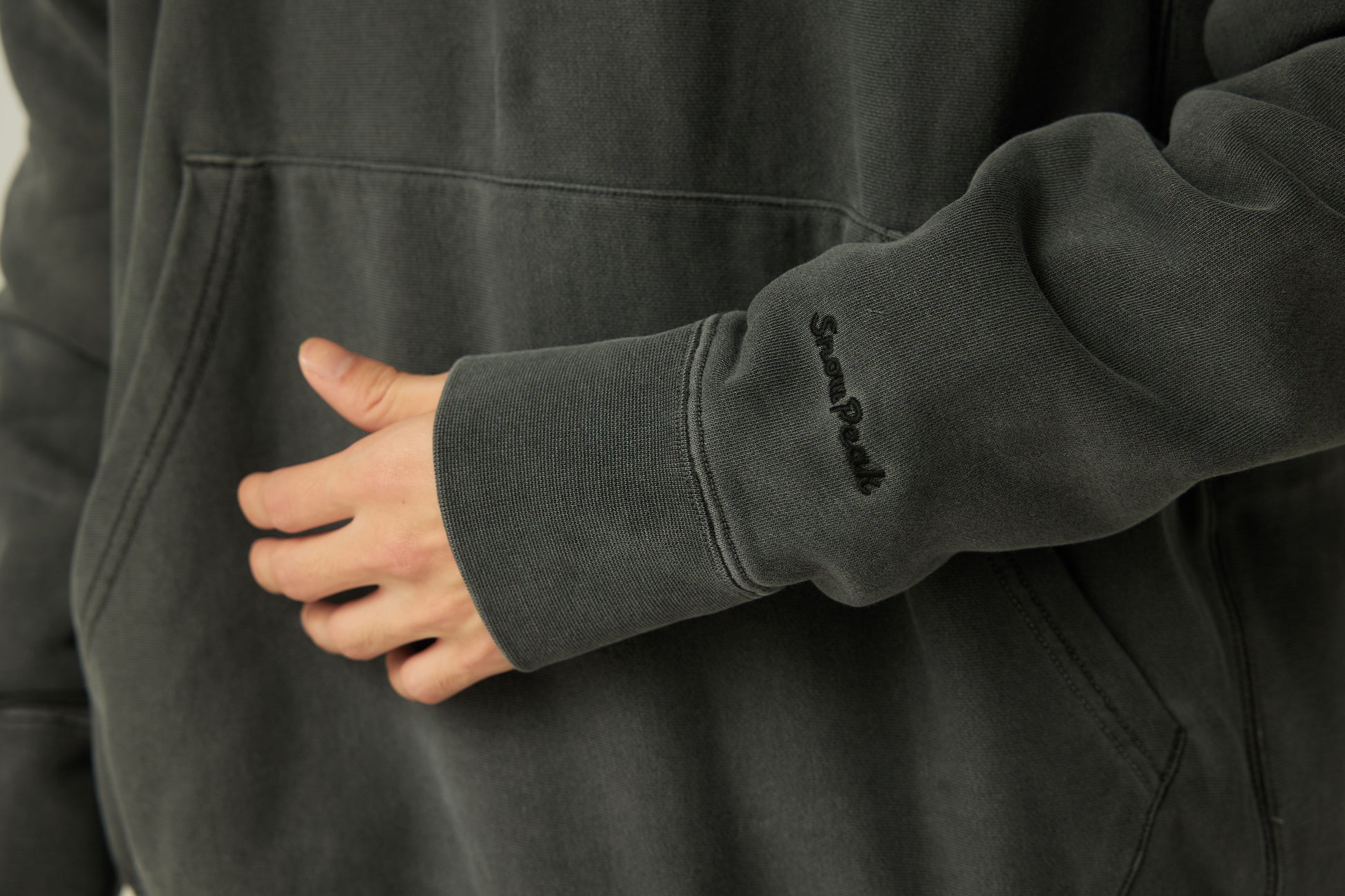 Garment Dyed Hoodie Charcoal