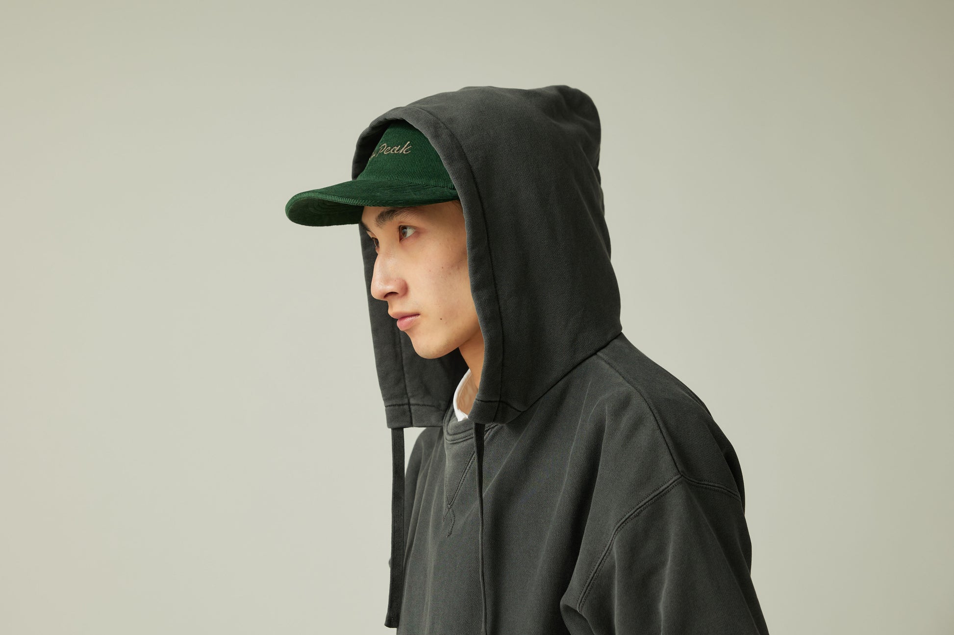 Garment Dyed Hoodie Charcoal