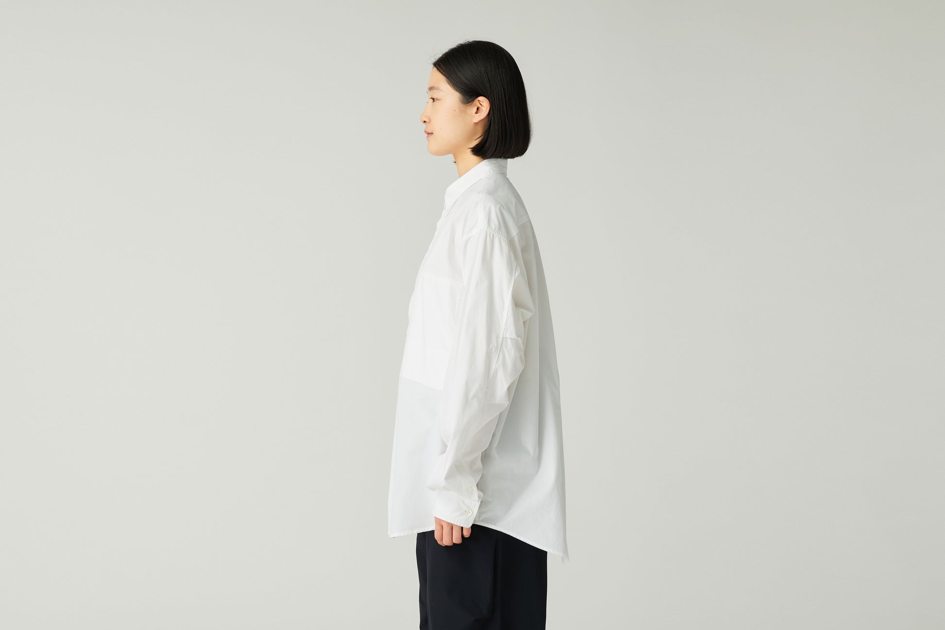 Organic Cotton Pullover Shirt White