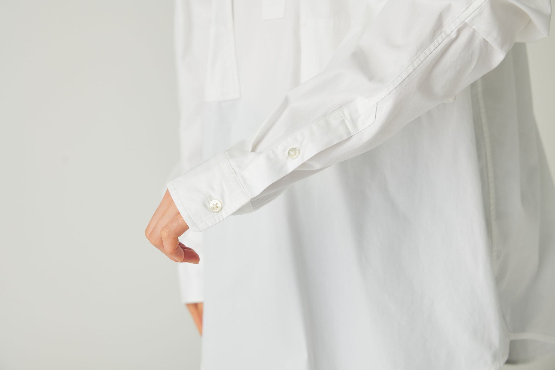 Organic Cotton Pullover Shirt White