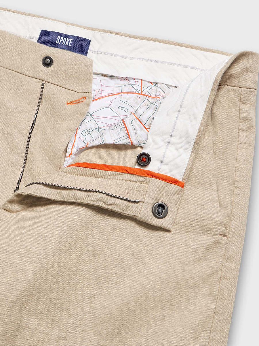 Linen Sharps - Khaki