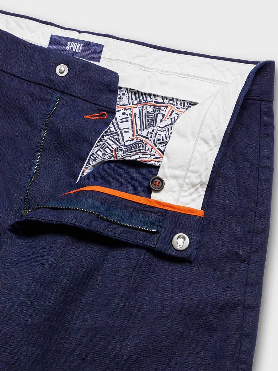 Linen Sharps - Navy