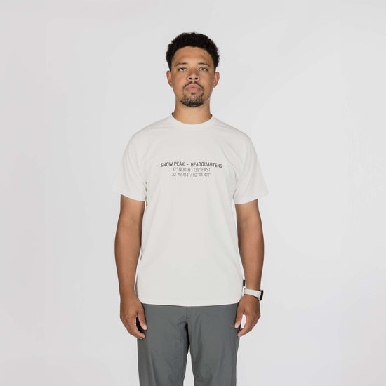 HQ Topographic Map T-Shirt Off White