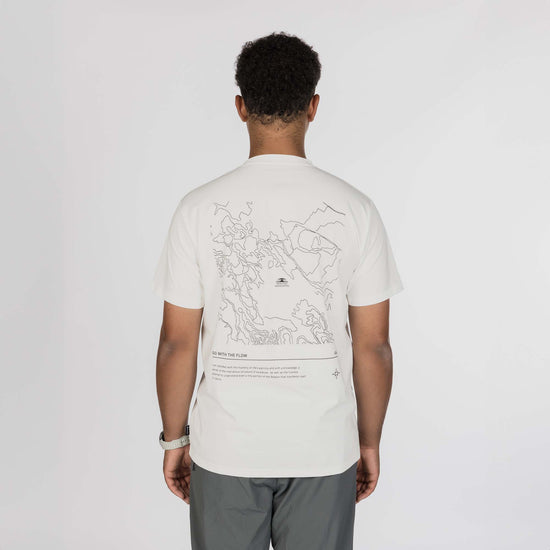 HQ Topographic Map T-Shirt Off White