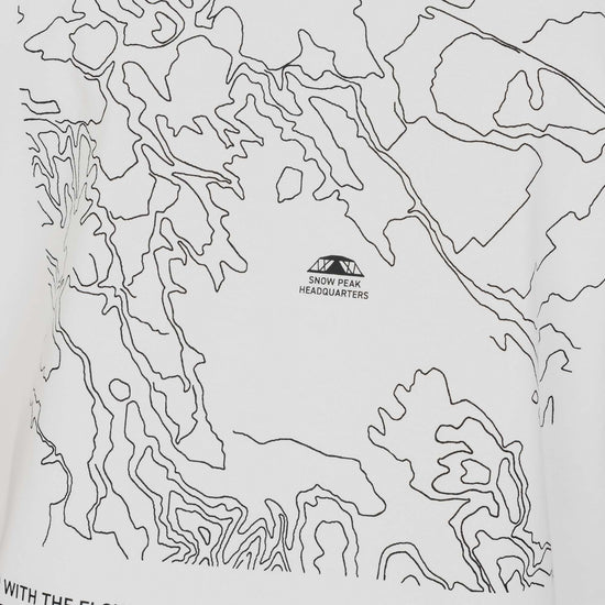 HQ Topographic Map T-Shirt Off White