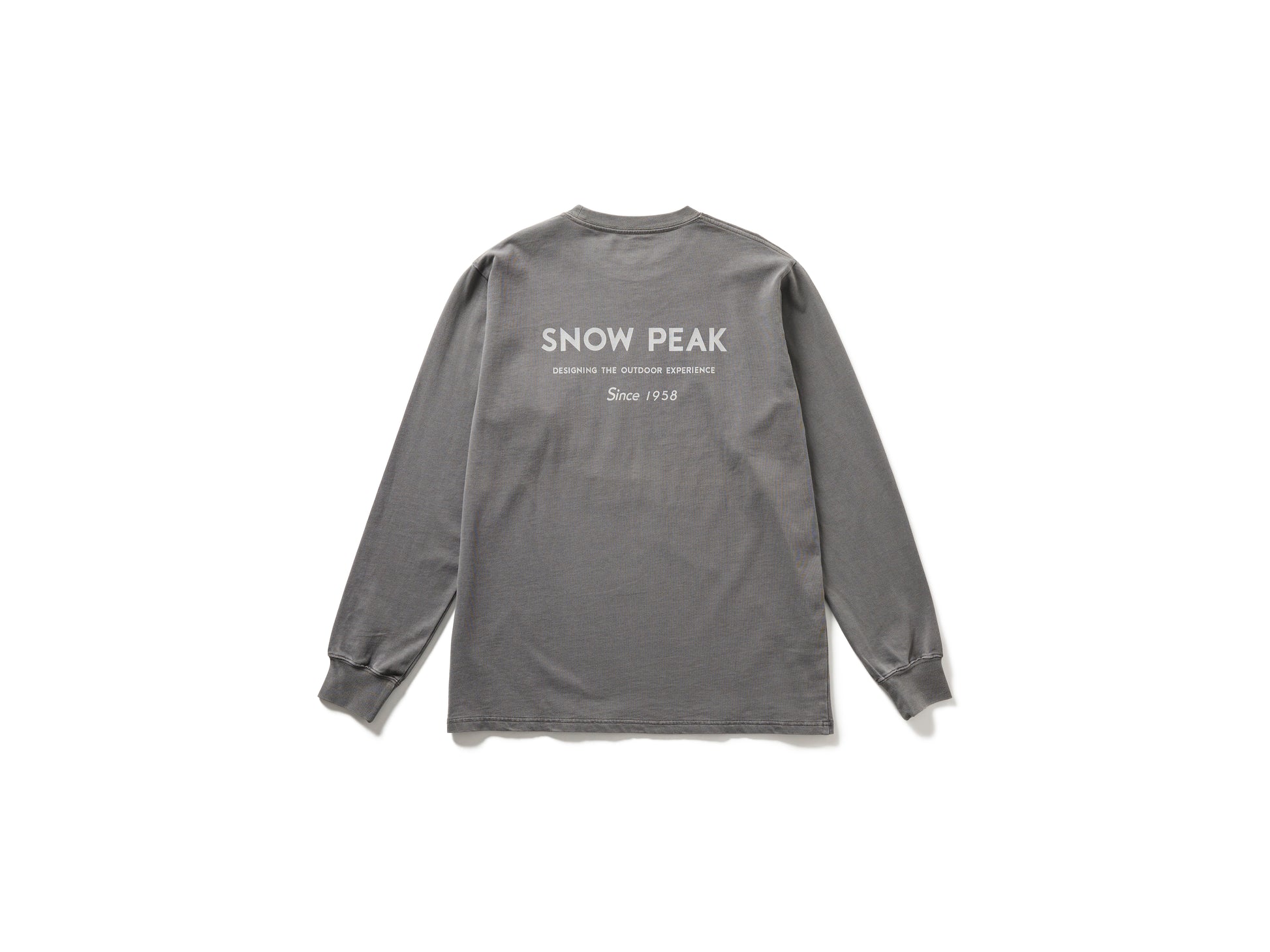 Garment Dyed Long Sleeve T-Shirt Charcoal
