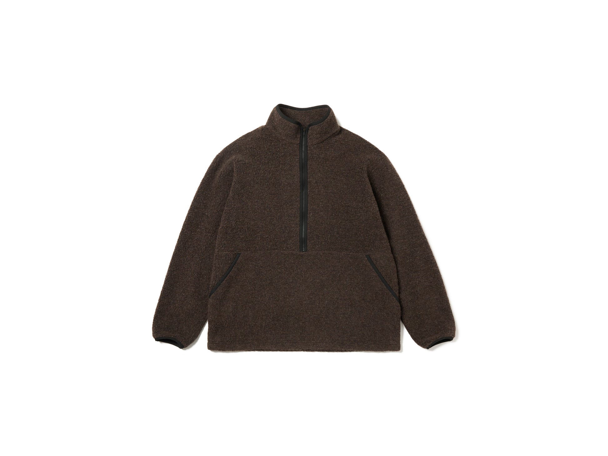 Recycled Wool Boa Pullover Dark Brown