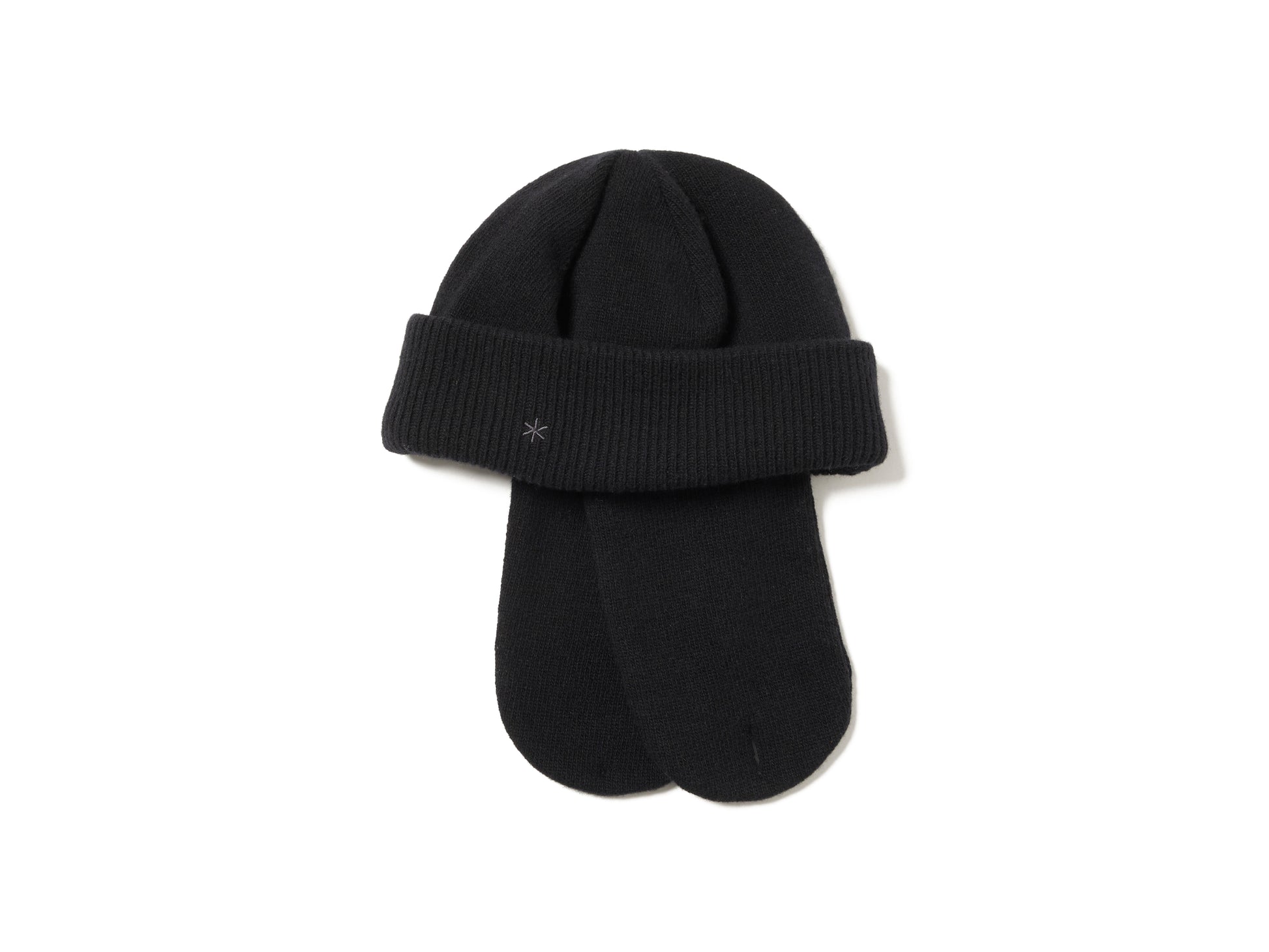 Knit Flight Cap Black